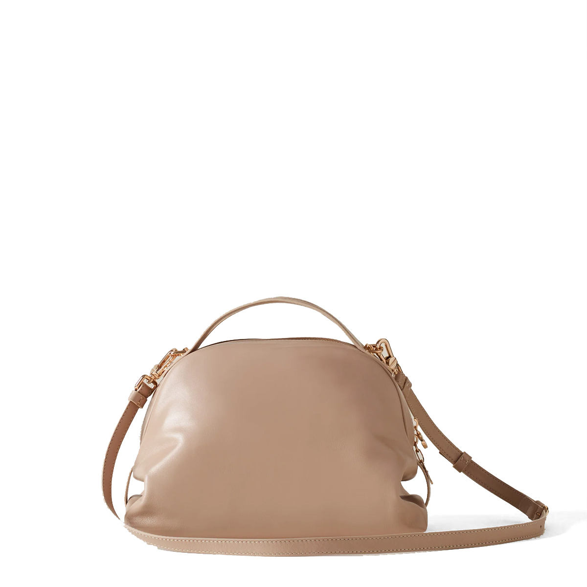 Borbonese Borsa a mano Sexy Bag Small in pelle Porridge - 3 Borbonese Borsa a mano Sexy Bag Small in pelle Porridge - 3