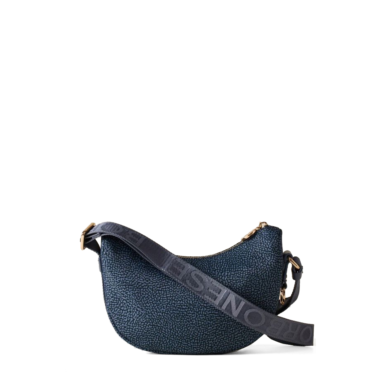 Borbonese Mini Borsa Luna Bag con taschino Blu - 3 Borbonese Mini Borsa Luna Bag con taschino Blu - 3