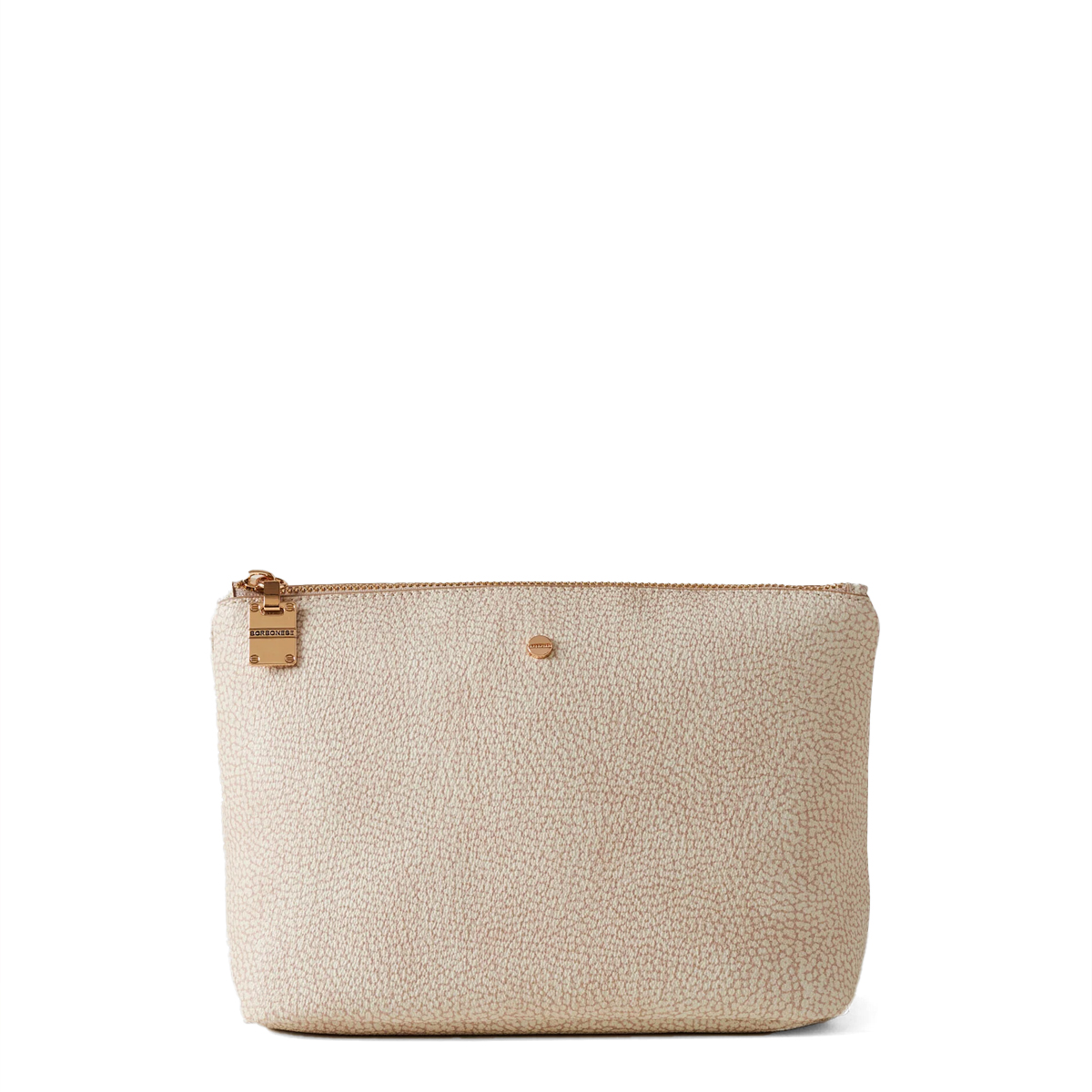Borbonese Beauty Case Large in tela rivestita Sabbia - 1 Borbonese Beauty Case Large in tela rivestita Sabbia - 1