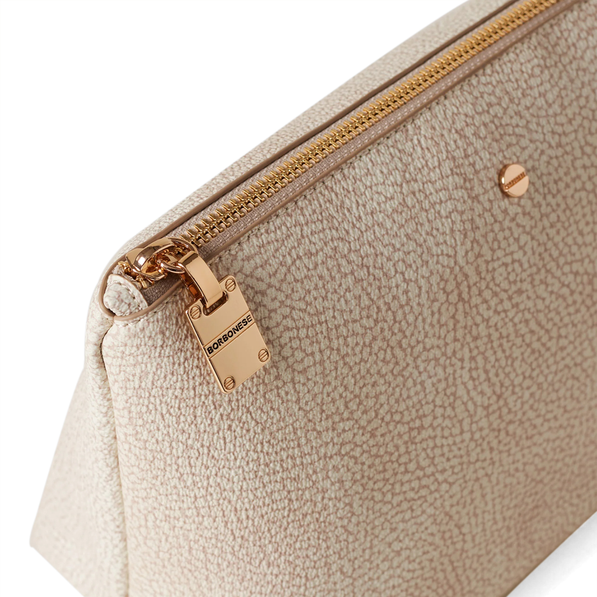 Borbonese Beauty Case Medium in tela rivestita Sabbia - 4 Borbonese Beauty Case Medium in tela rivestita Sabbia - 4