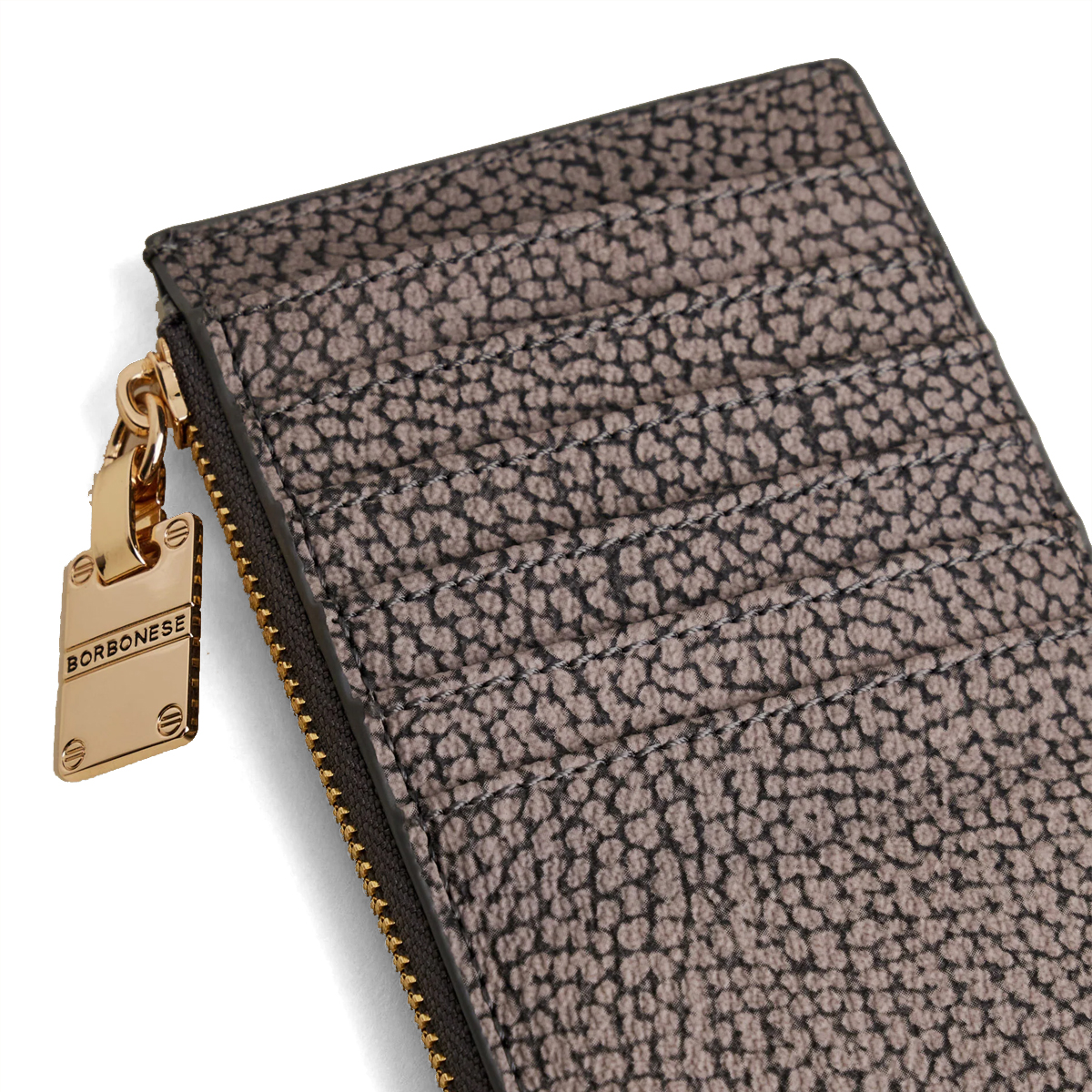 Borbonese Porta Carte di Credito Medium Clay Grey - 3 Borbonese Porta Carte di Credito Medium Clay Grey - 3