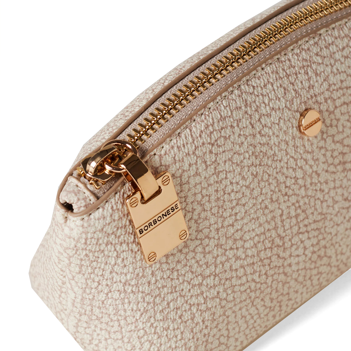 Borbonese Small Cosmetic Case Sabbia - 4 Borbonese Small Cosmetic Case Sabbia - 4