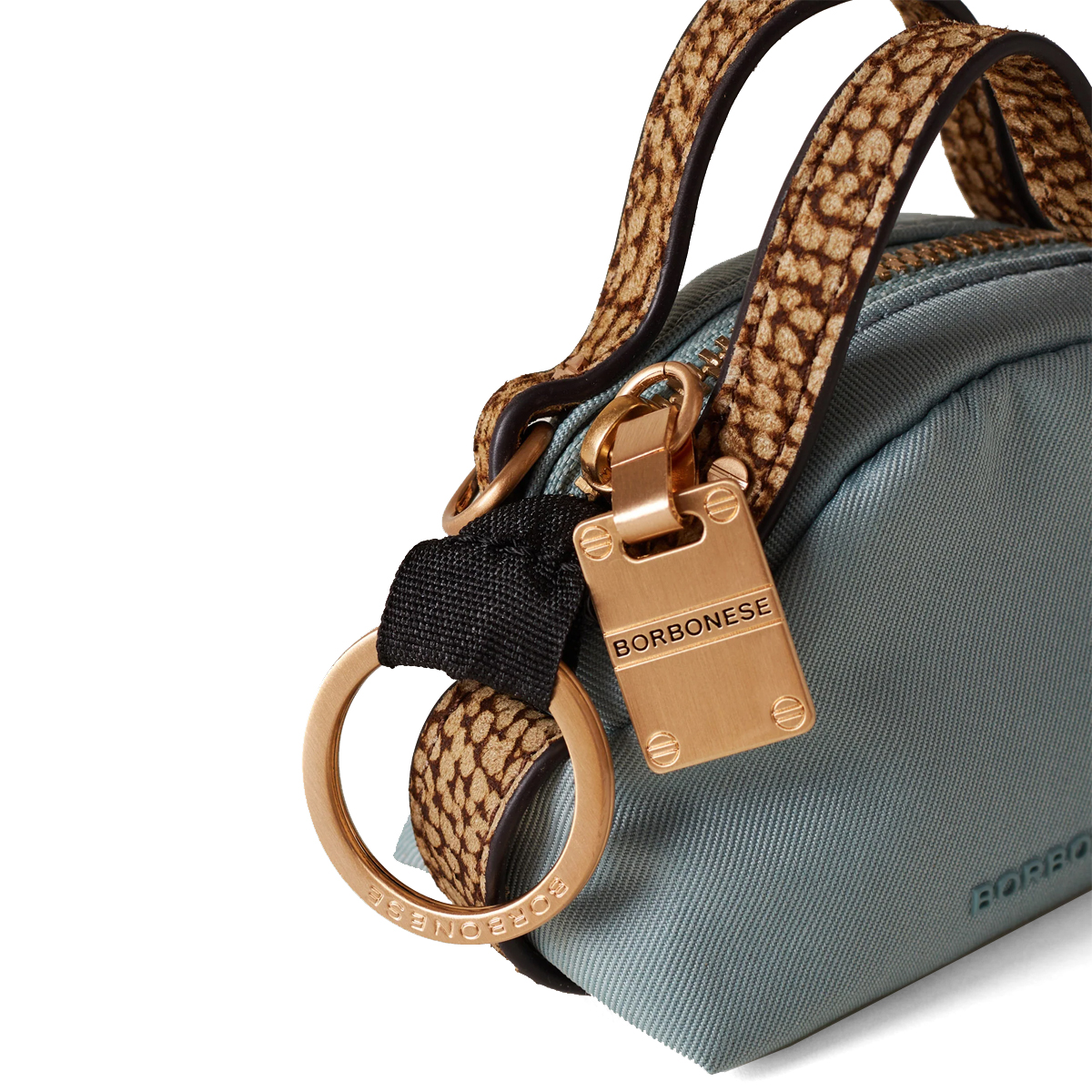 Borbonese Portachiavi Sexy Bag Edera OP Naturale - 4 Borbonese Portachiavi Sexy Bag Edera OP Naturale - 4