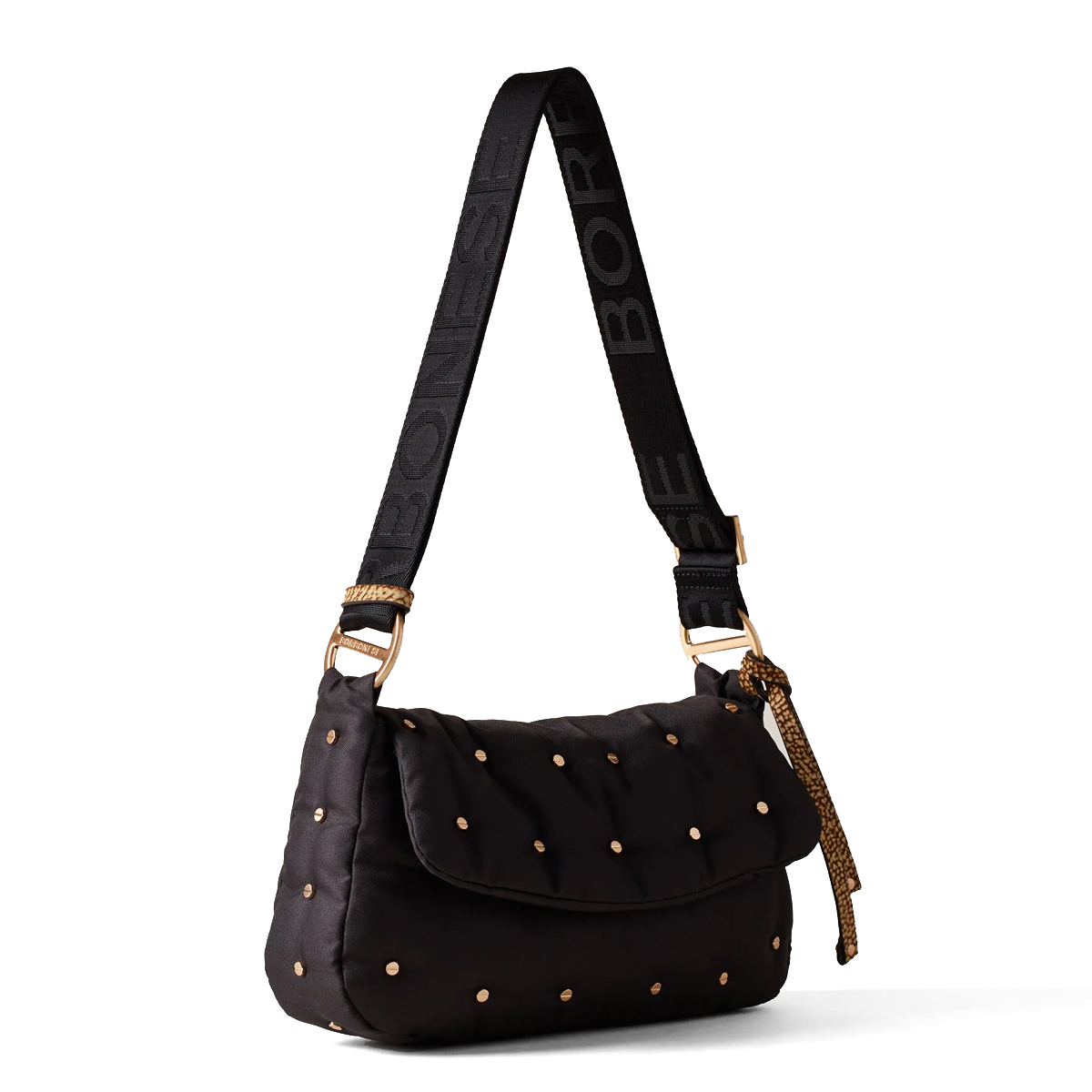 Borbonese Borsa a tracolla Colette Nero OP Naturale - 2 Borbonese Borsa a tracolla Colette Nero OP Naturale - 2
