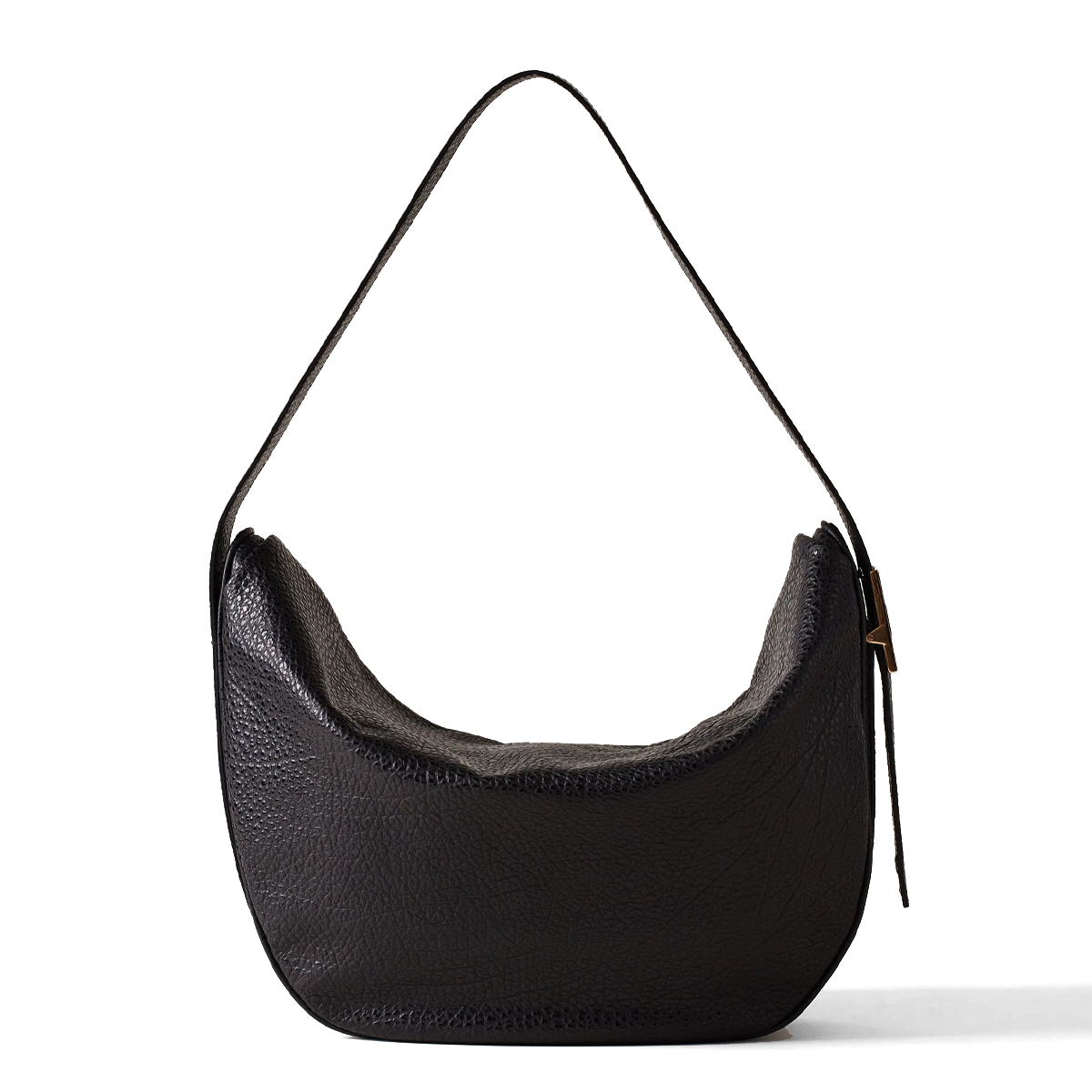 Borbonese Hobo Bag Nueve Medium in pelle Nero - 3