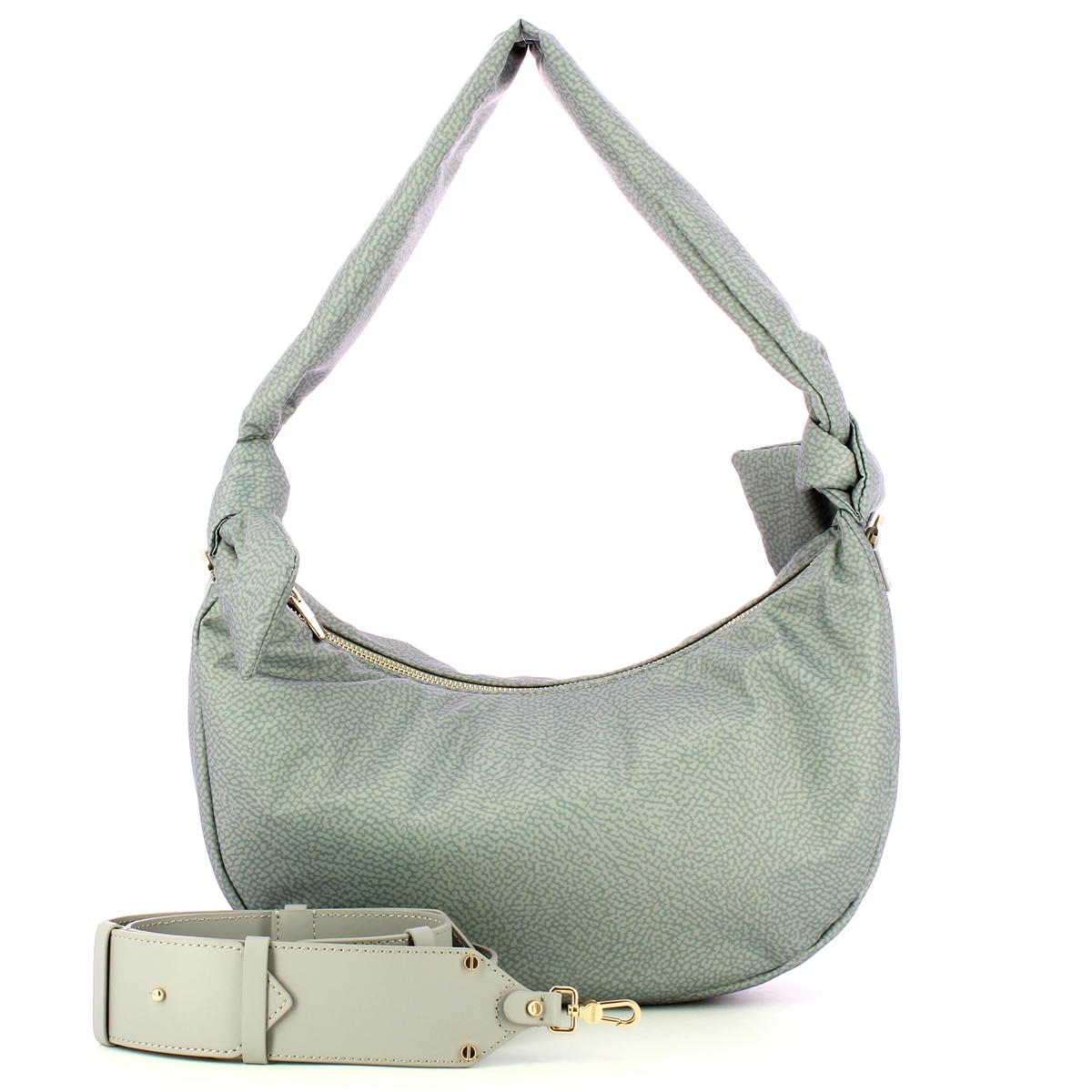 Borbonese Borsa a spalla Hobo Lover Medium Cloud - 4 Borbonese Borsa a spalla Hobo Lover Medium Cloud - 4