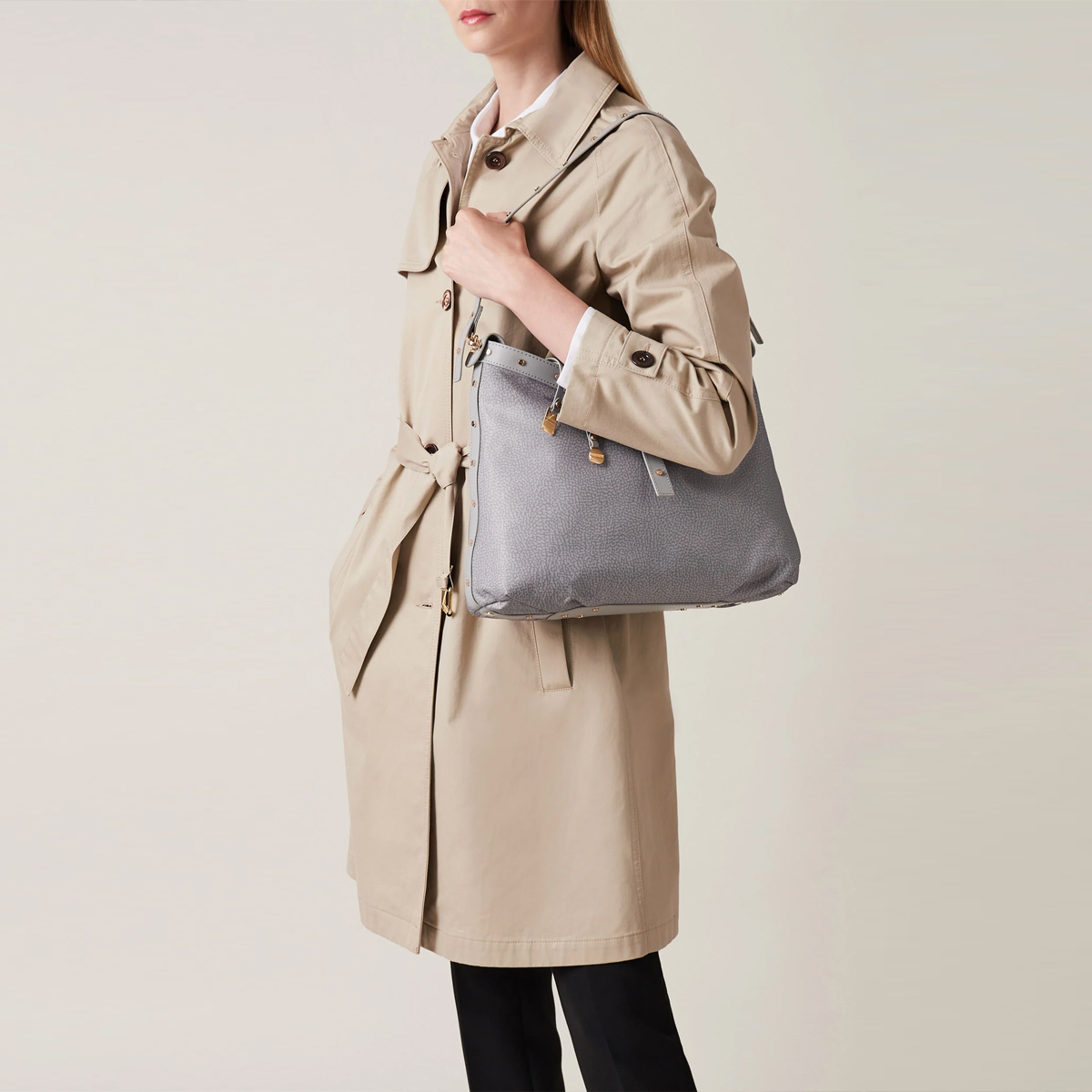 Borbonese Borsa a spalla Hobo Medium Cloud - 5 Borbonese Borsa a spalla Hobo Medium Cloud - 5