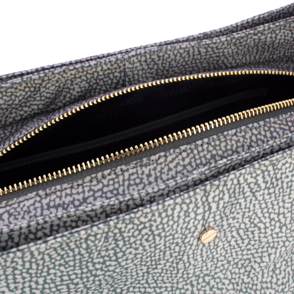 Borbonese Hobo Bag Medium Clay Grey - 4 Borbonese Hobo Bag Medium Clay Grey - 4