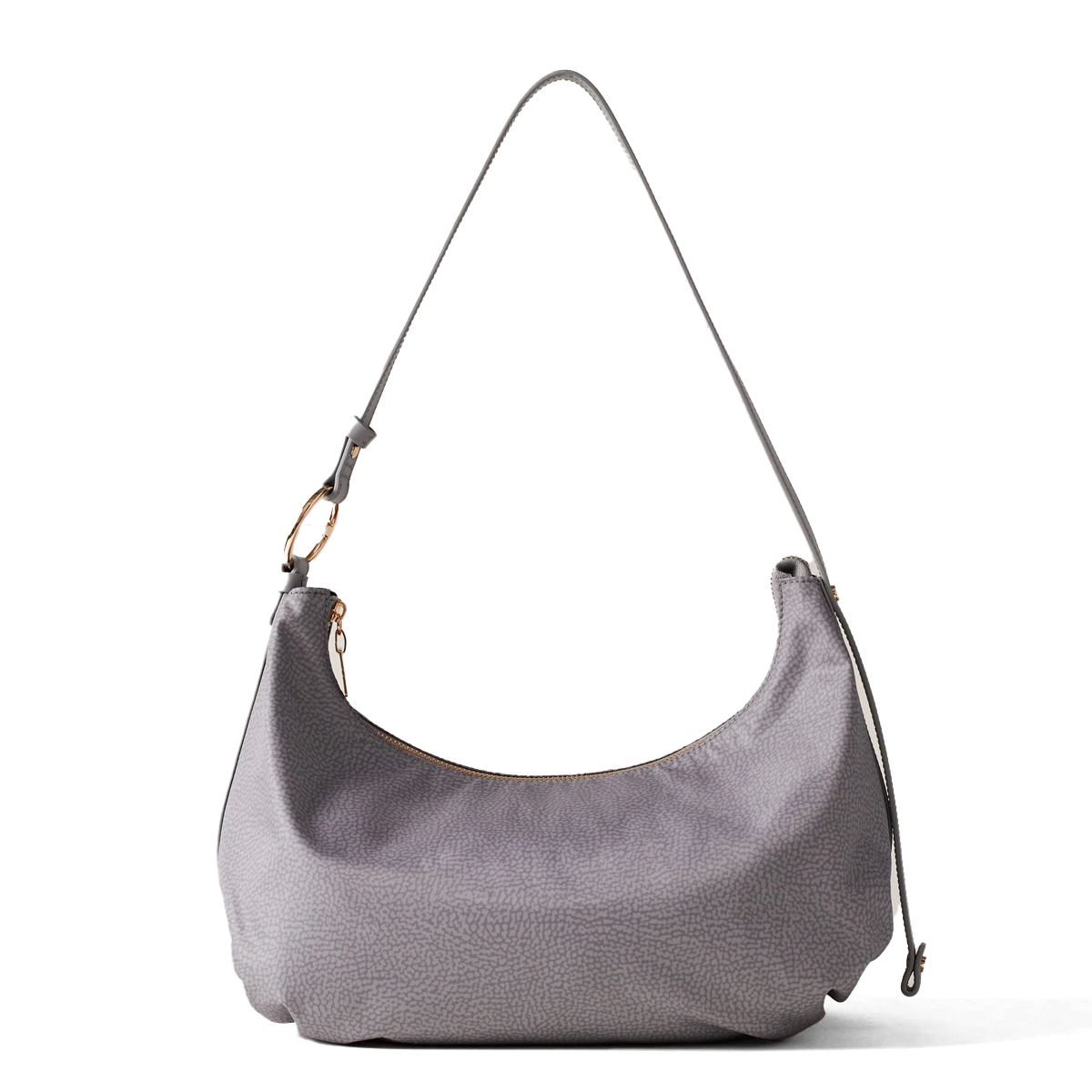 Borbonese Hobo Bag Bond Medium Cloud - 1 Borbonese Hobo Bag Bond Medium Cloud - 1
