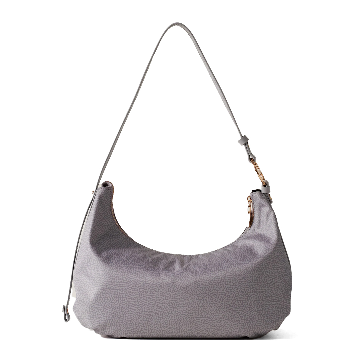 Borbonese Hobo Bag Bond Medium Cloud - 3 Borbonese Hobo Bag Bond Medium Cloud - 3