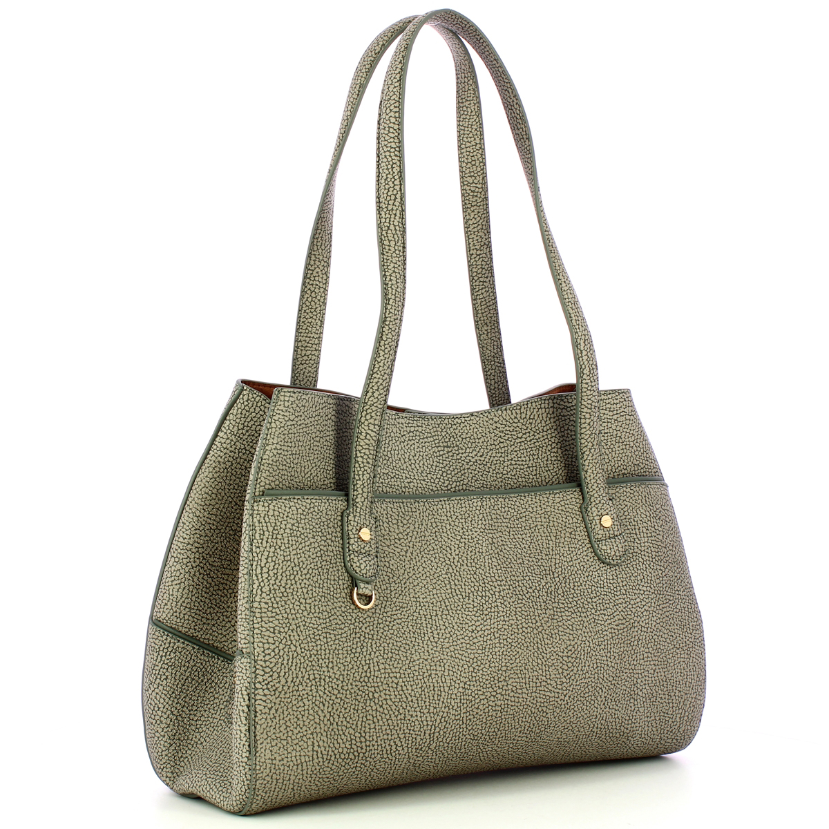 Borbonese Borsa a spalla Large Clay Grey - 2 Borbonese Borsa a spalla Large Clay Grey - 2