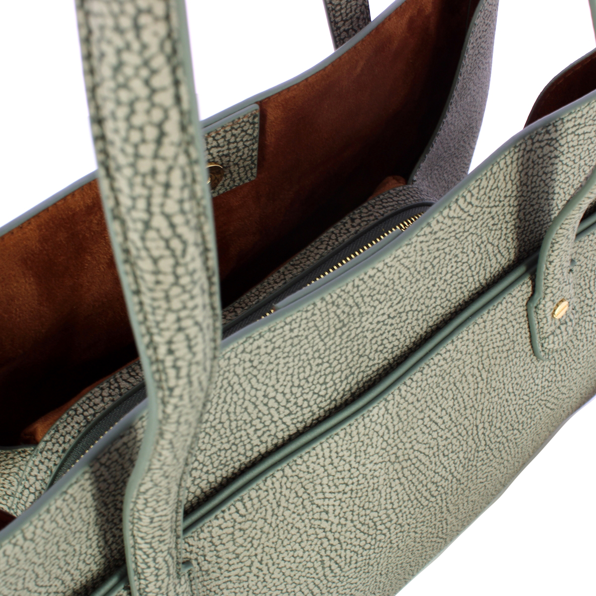 Borbonese Borsa a spalla Large Clay Grey - 4 Borbonese Borsa a spalla Large Clay Grey - 4