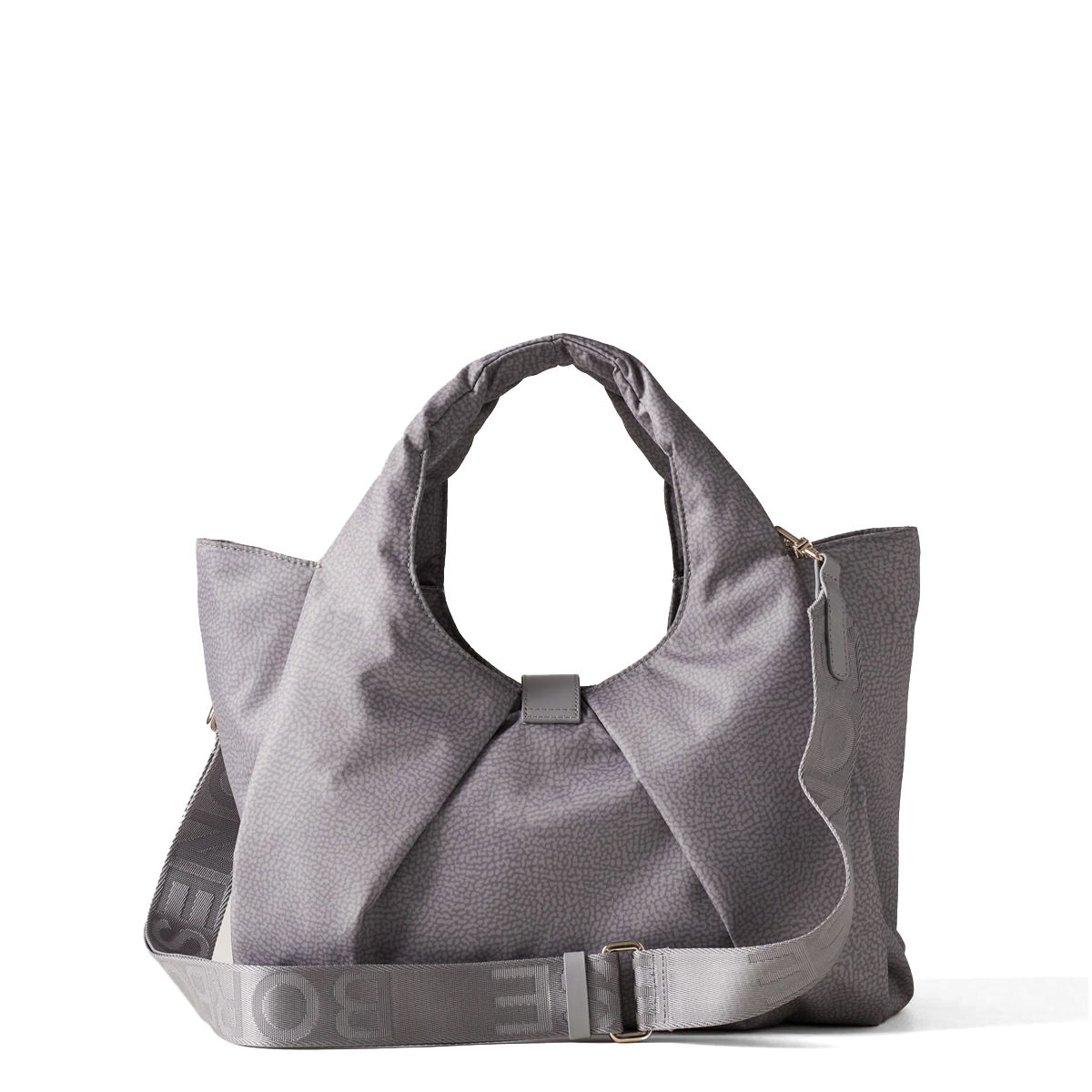 Borbonese Shopper Cortina Medium Cloud - 3 Borbonese Shopper Cortina Medium Cloud - 3