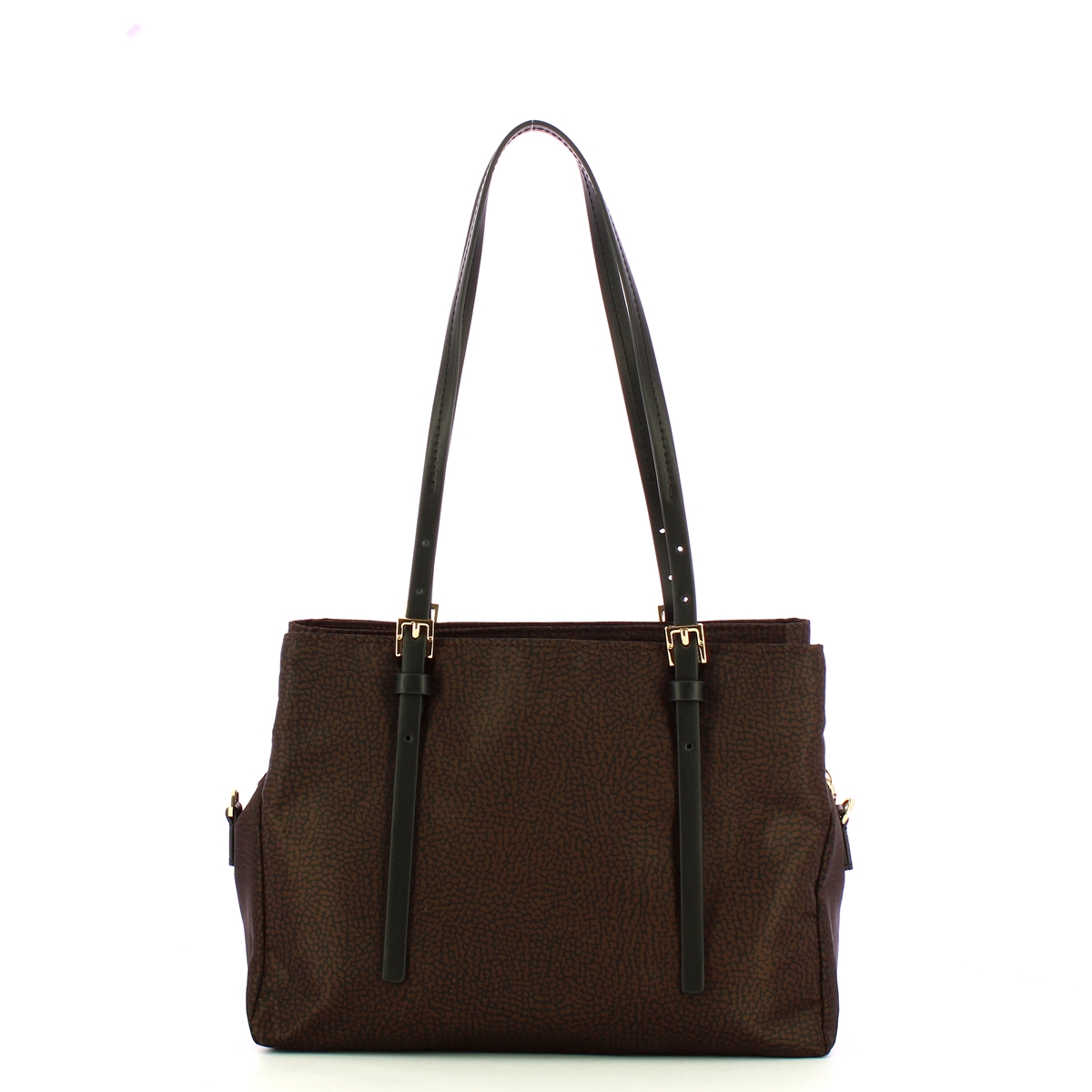Borbonese Borsa a spalla Medium Testa Moro Nero - 3