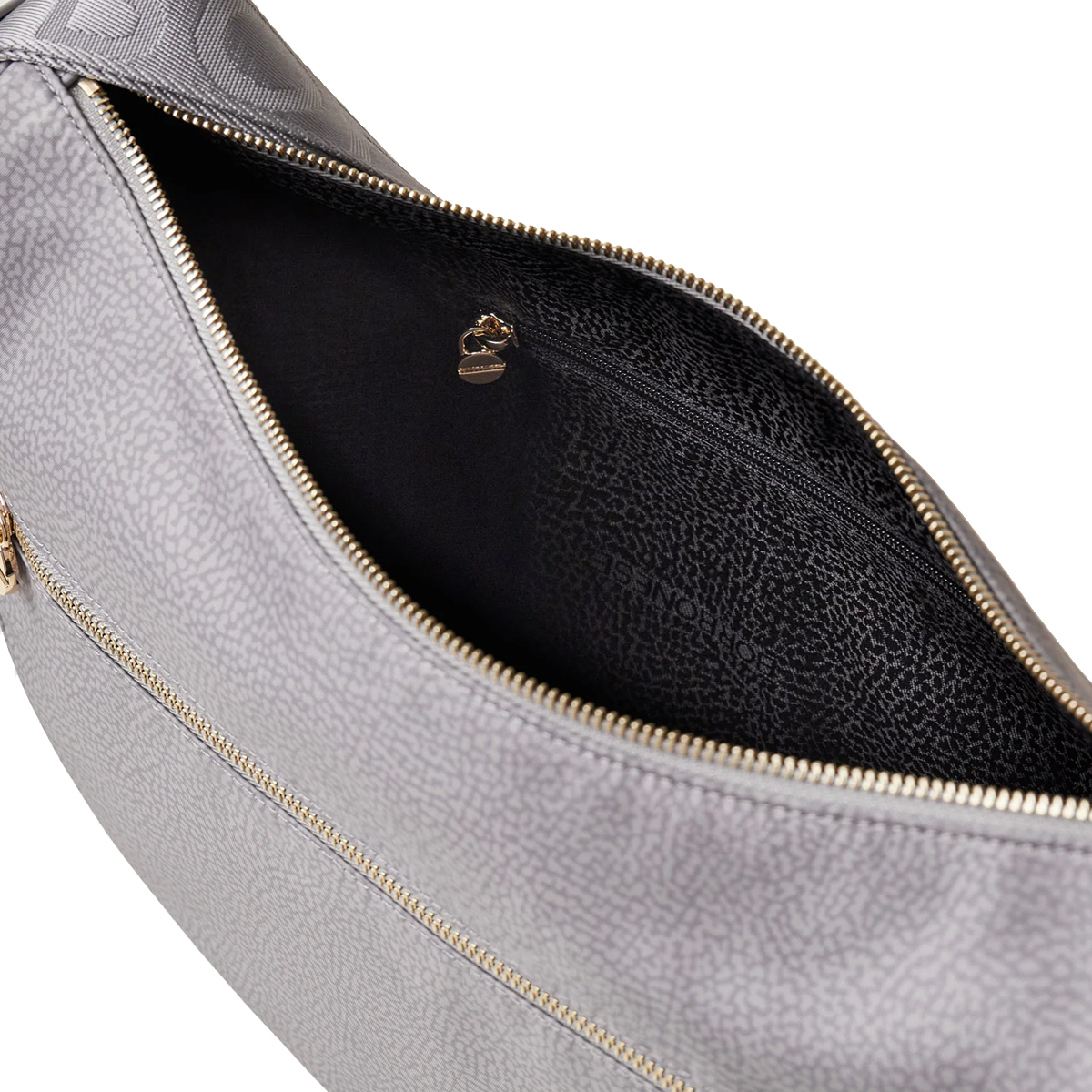 Borbonese Borsa Luna Bag Middle con taschino in Nylon Riciclato Cloud - 4 Borbonese Borsa Luna Bag Middle con taschino in Nylon Riciclato Cloud - 4
