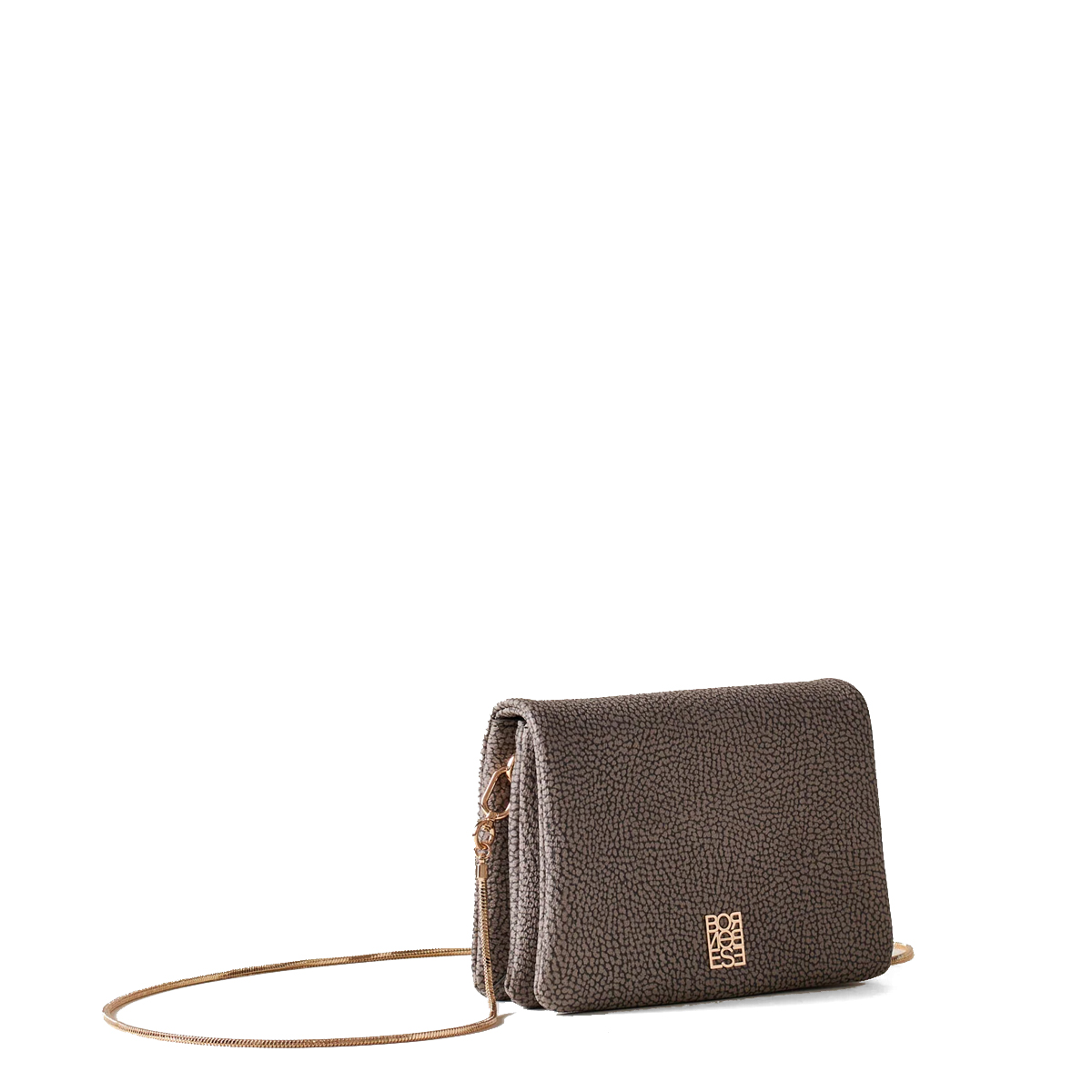 Borbonese Tracollina Mini Bag Clay Grey - 2 Borbonese Tracollina Mini Bag Clay Grey - 2
