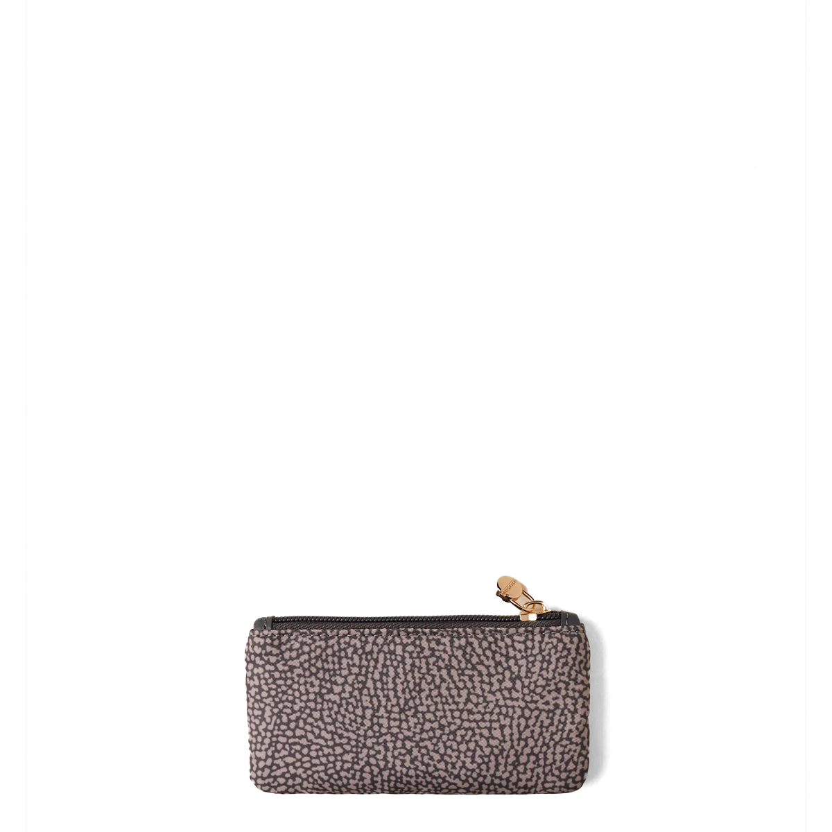 Borbonese Bustina Portachiavi Rettangolare in Nylon Riciclato Clay Grey - 2 Borbonese Bustina Portachiavi Rettangolare in Nylon Riciclato Clay Grey - 2