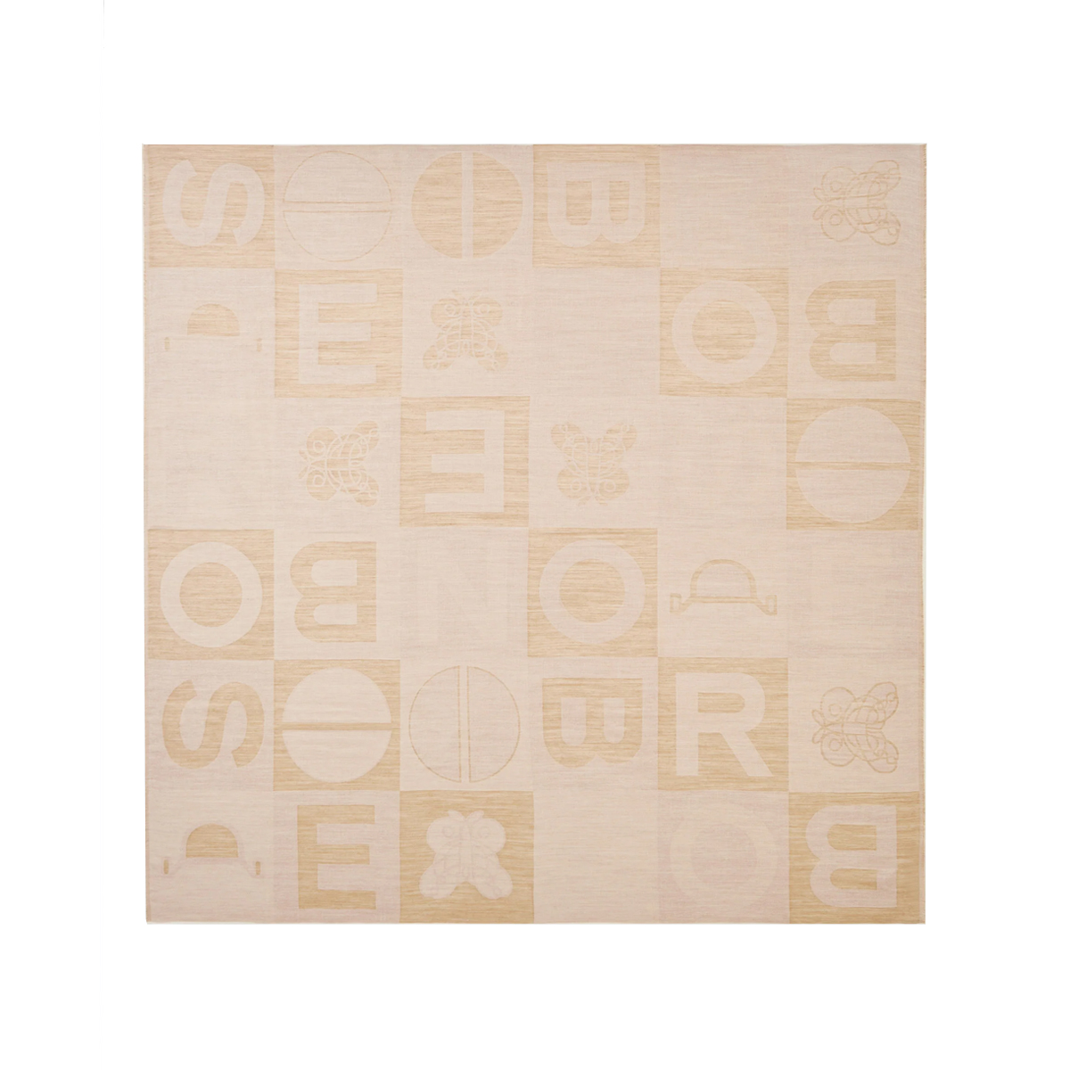 Borbonese Maxi Sciarpa Color Block 140x150 Porridge - 1 Borbonese Maxi Sciarpa Color Block 140x150 Porridge - 1