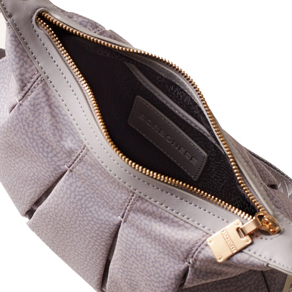 Borbonese Hobo Bag Croissant Small Cloud - 4 Borbonese Hobo Bag Croissant Small Cloud - 4