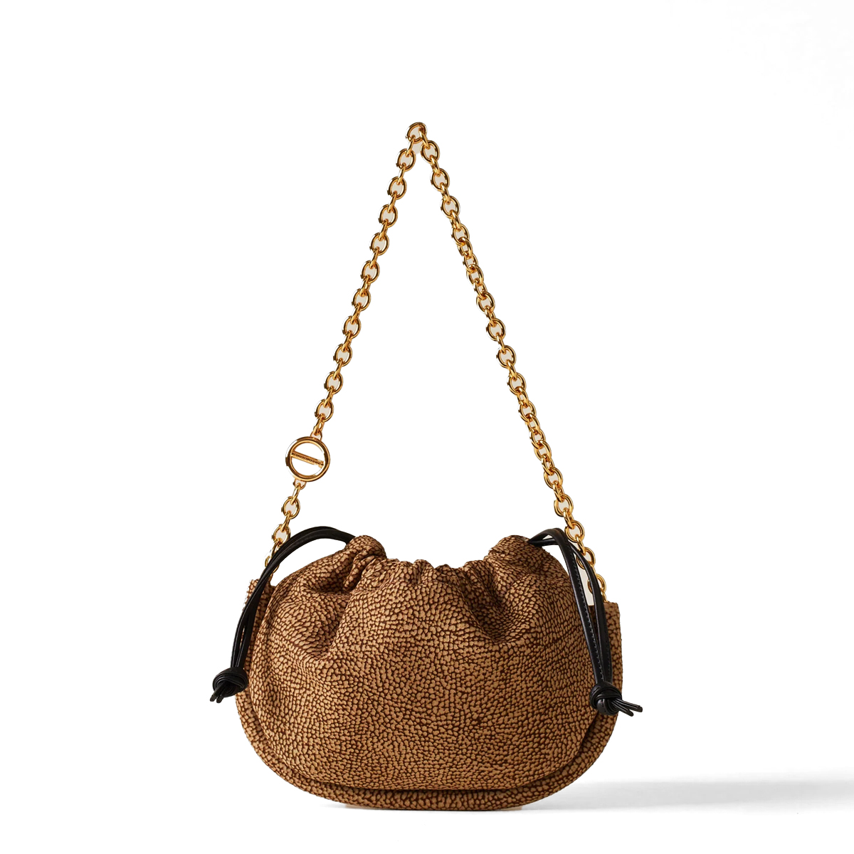 Borbonese Mini Borsa Coquille in camoscio OP Naturale - 1 Borbonese Mini Borsa Coquille in camoscio OP Naturale - 1