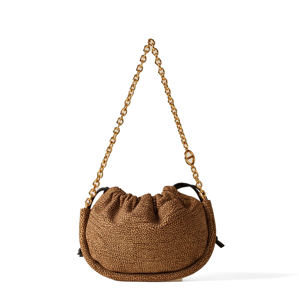 Borbonese Mini Borsa Coquille in camoscio OP Naturale - 3 Borbonese Mini Borsa Coquille in camoscio OP Naturale - 3