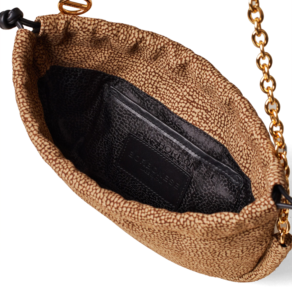 Borbonese Mini Borsa Coquille in camoscio OP Naturale - 5 Borbonese Mini Borsa Coquille in camoscio OP Naturale - 5
