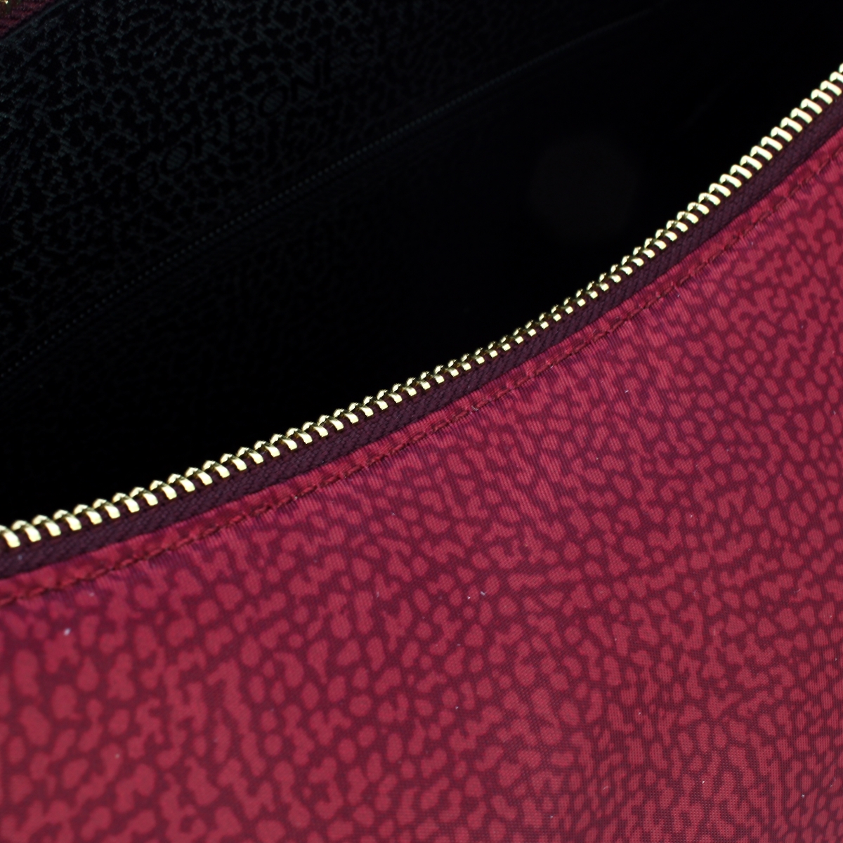 Borbonese Borsa Luna Bag Medium con taschino in Nylon Riciclato Merlot - 4 Borbonese Borsa Luna Bag Medium con taschino in Nylon Riciclato Merlot - 4