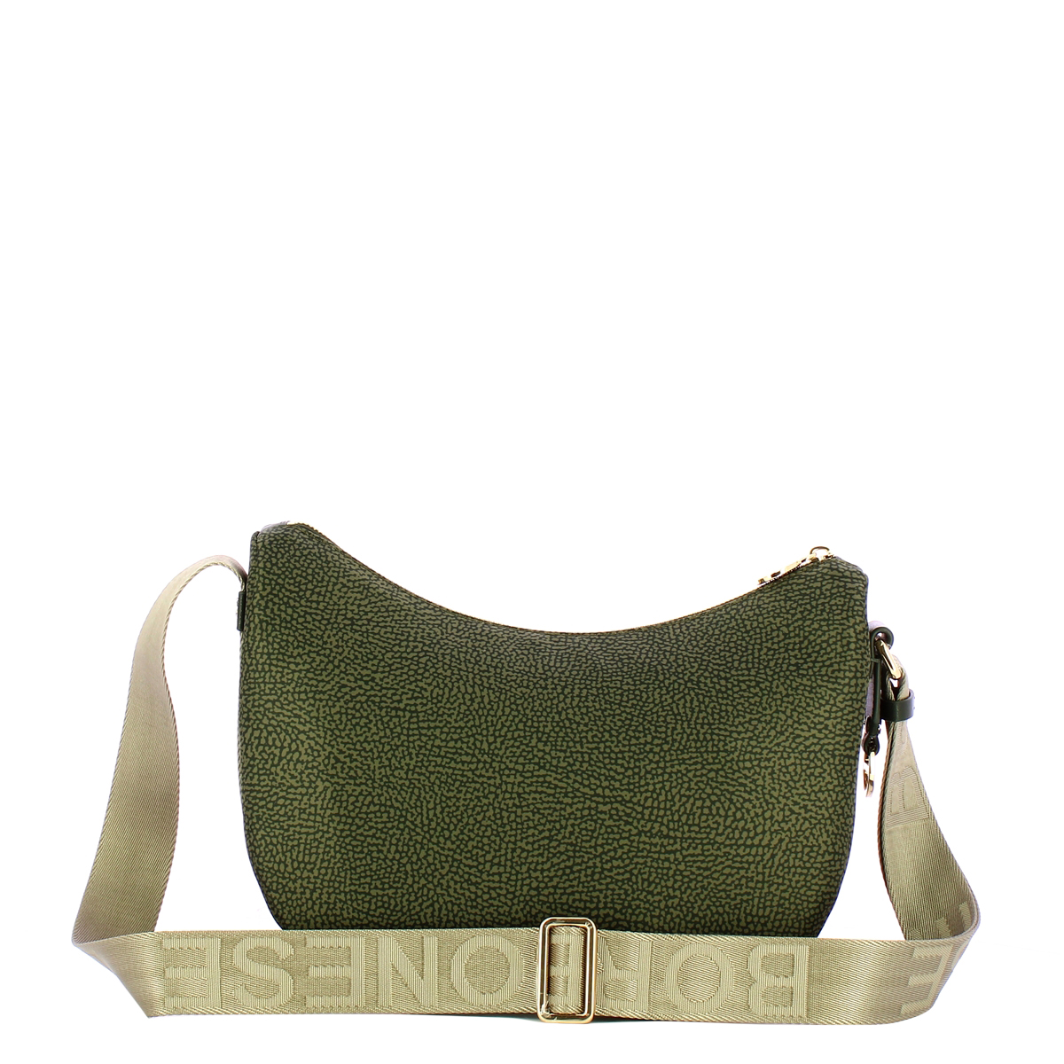 Borbonese Borsa Luna Bag Small con taschino in Nylon Riciclato Alloro - 3 Borbonese Borsa Luna Bag Small con taschino in Nylon Riciclato Alloro - 3
