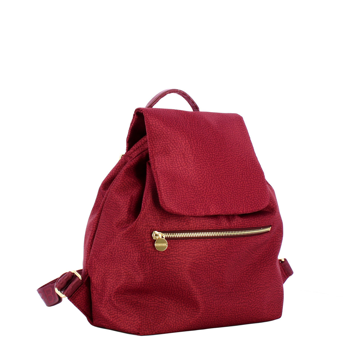 Borbonese Zaino Medium in Nylon Riciclato Merlot - 2 Borbonese Zaino Medium in Nylon Riciclato Merlot - 2