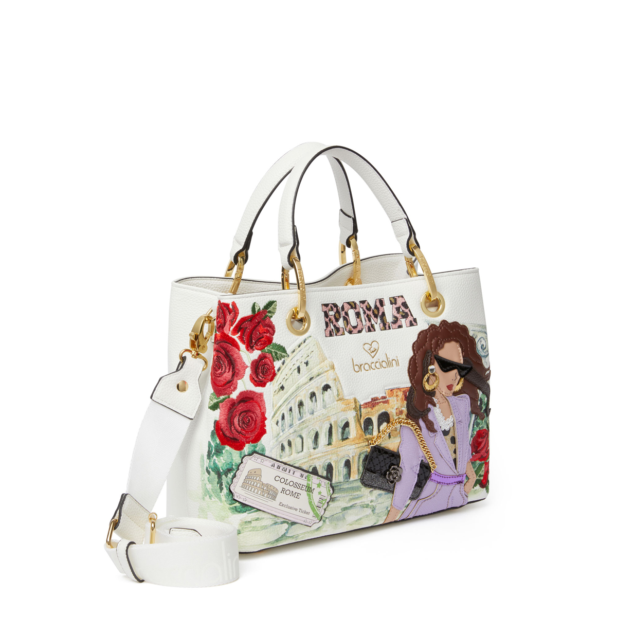 Braccialini Borsa a mano Cartoline Roma - 2