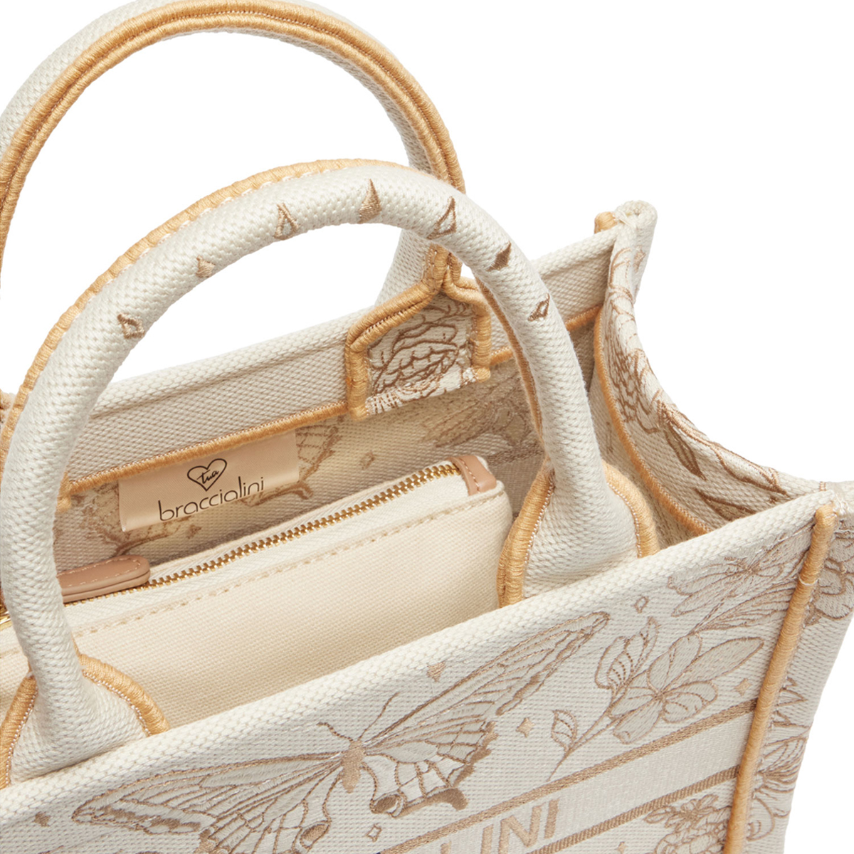 Braccialini Borsa a mano Queen Farfalle - 4