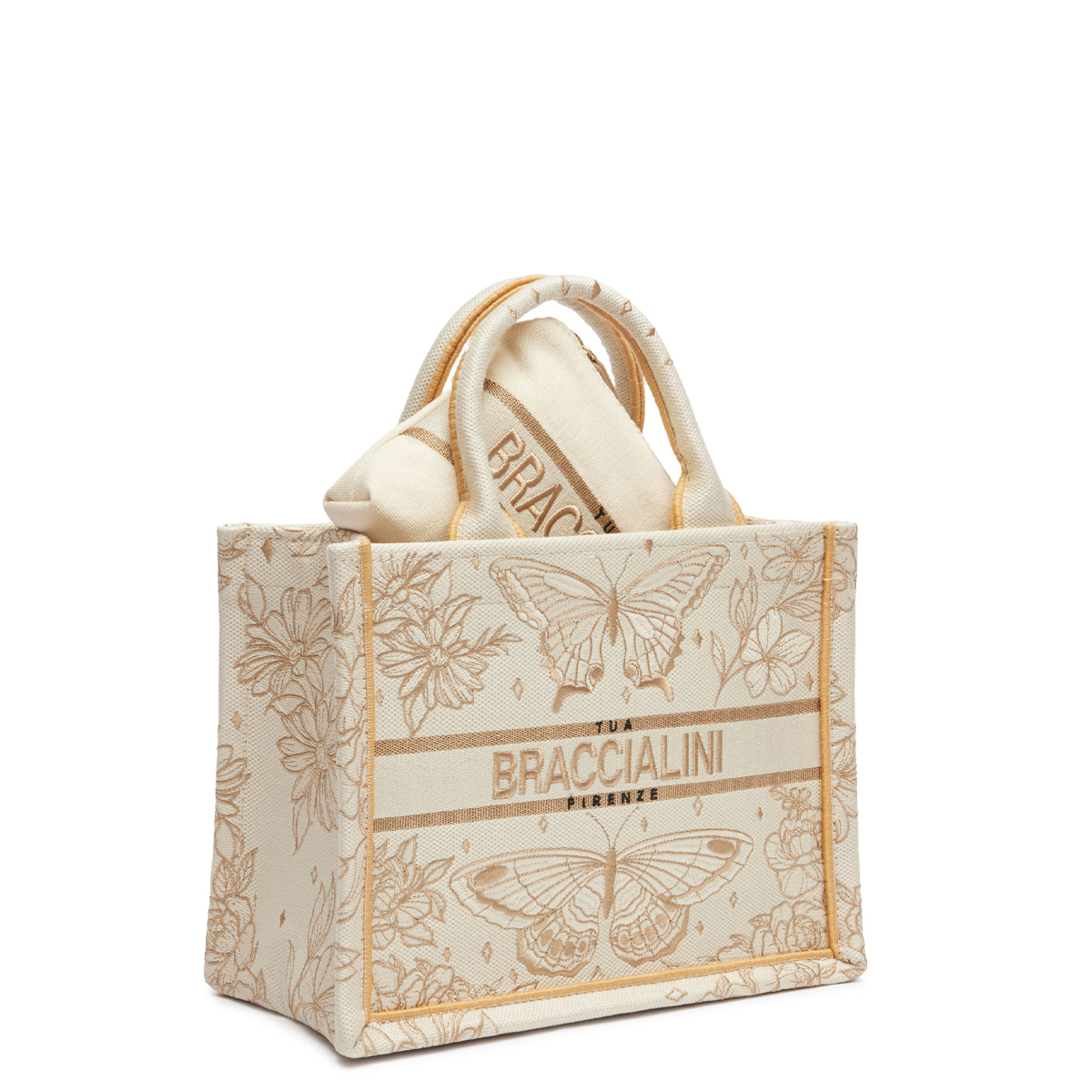 Braccialini Borsa a mano Queen Farfalle - 5