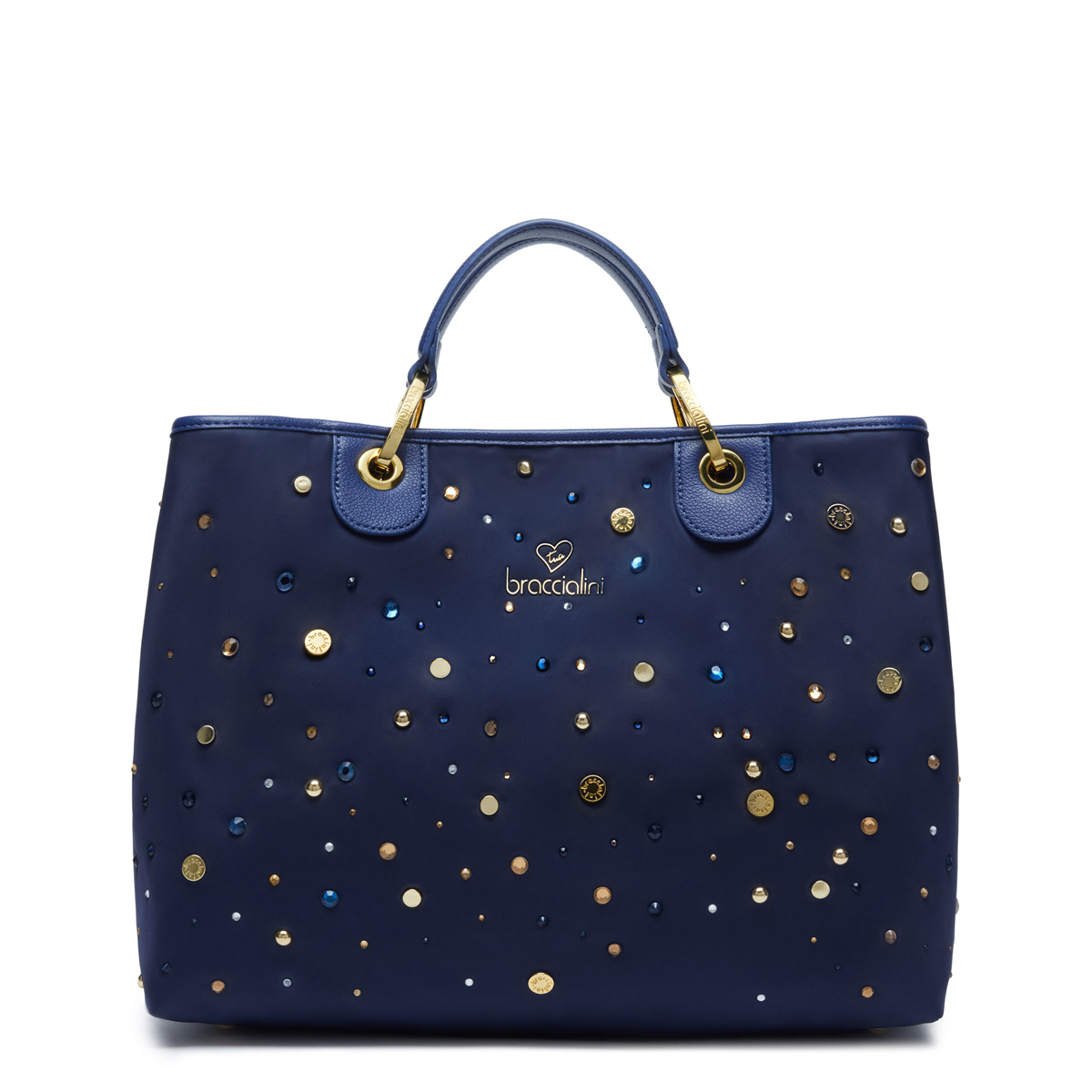 Braccialini Beth Strass Blu Handbag - 1