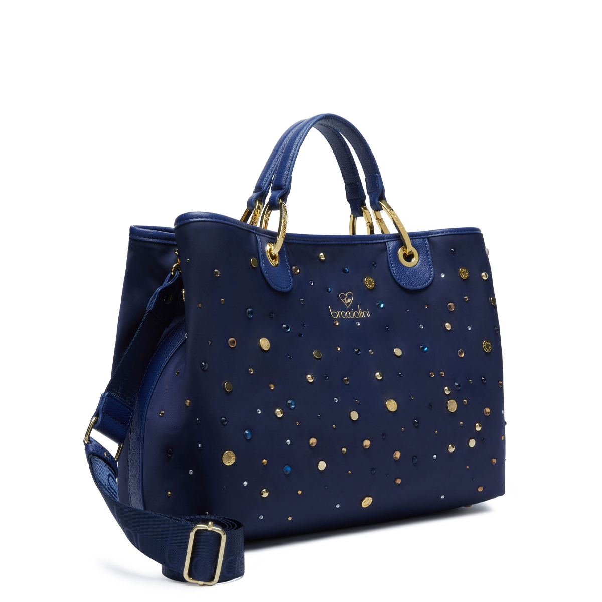 Braccialini Beth Strass Blu Handbag - 2