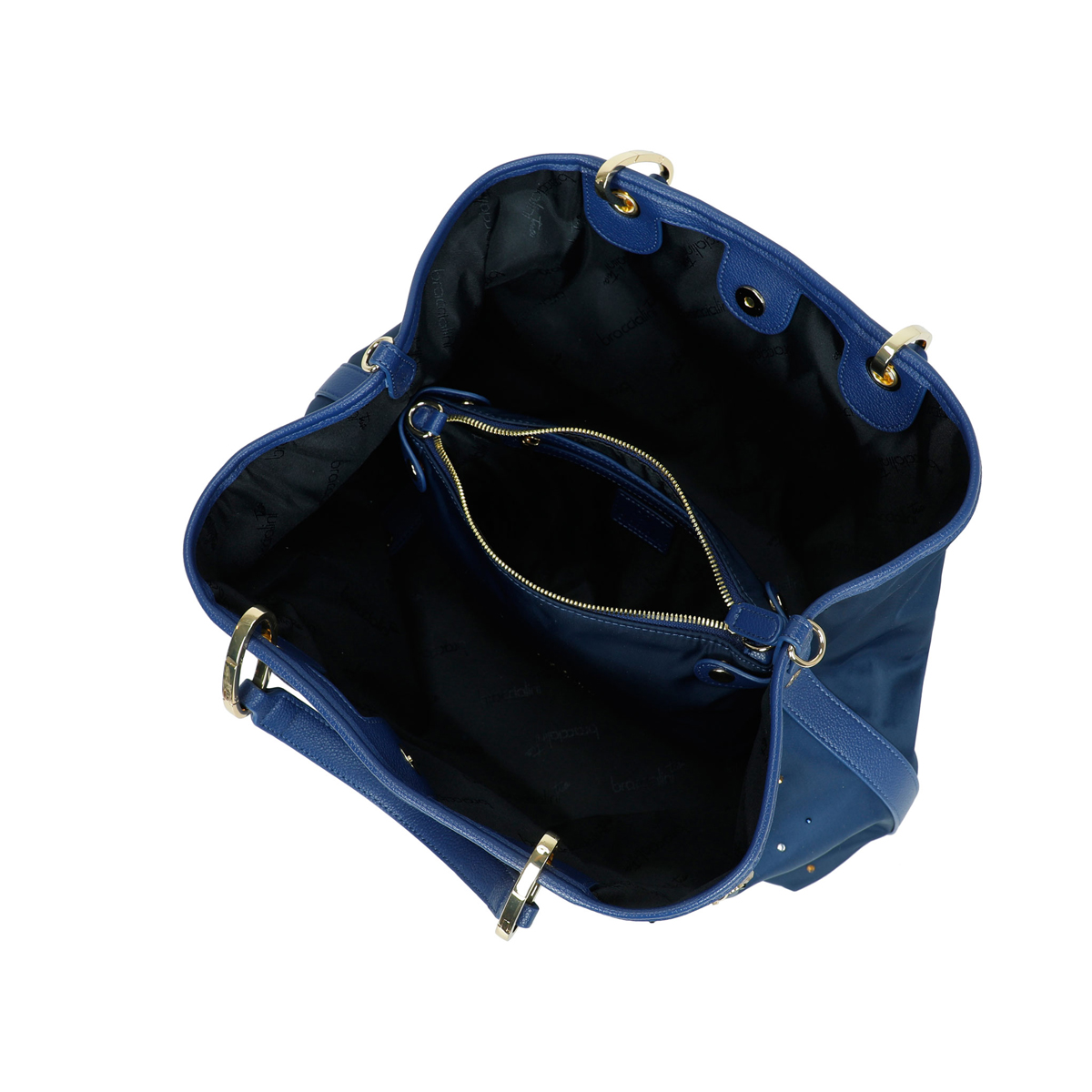 Braccialini Beth Strass Blu Handbag - 4