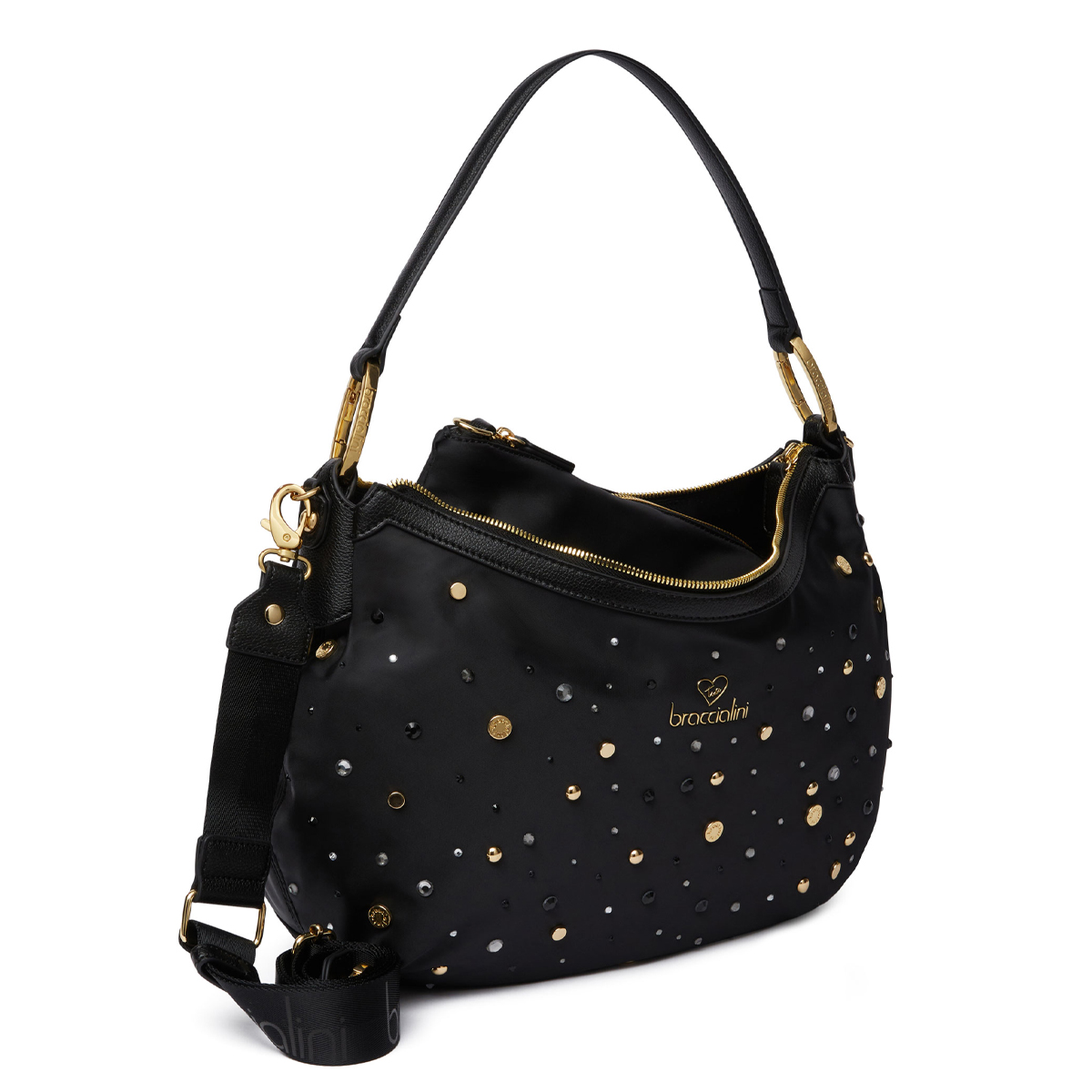 Braccialini Sottospalla Beth Strass Nero - 3 Braccialini Sottospalla Beth Strass Nero - 3