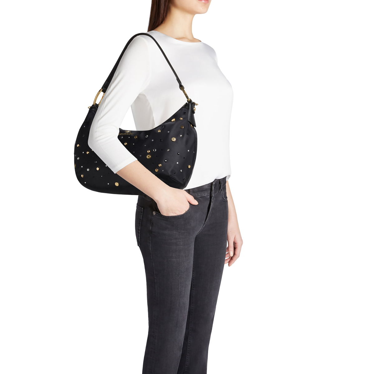 Braccialini Sottospalla Beth Strass Nero - 5 Braccialini Sottospalla Beth Strass Nero - 5