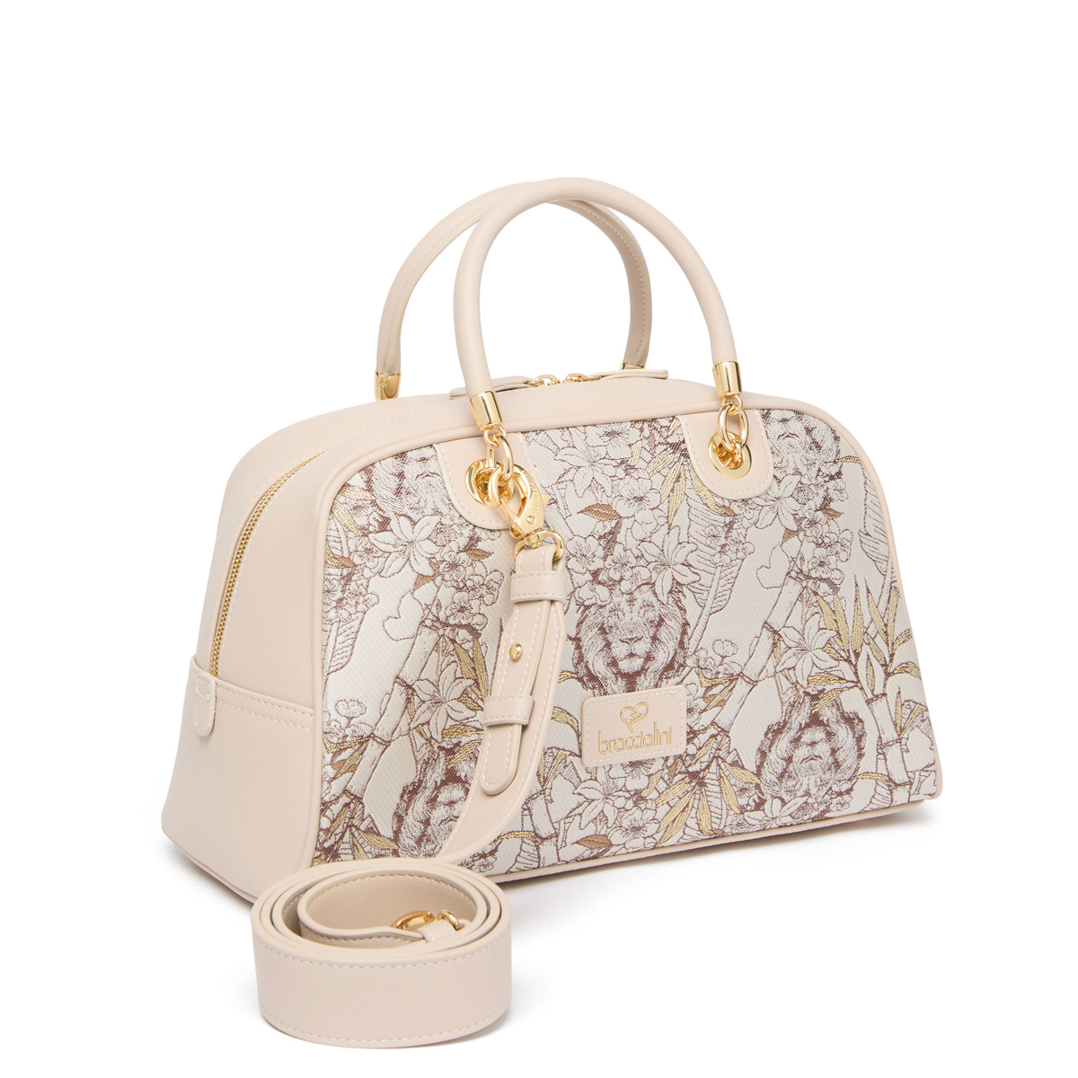 Braccialini Bauletto Jacquard Beige - 2