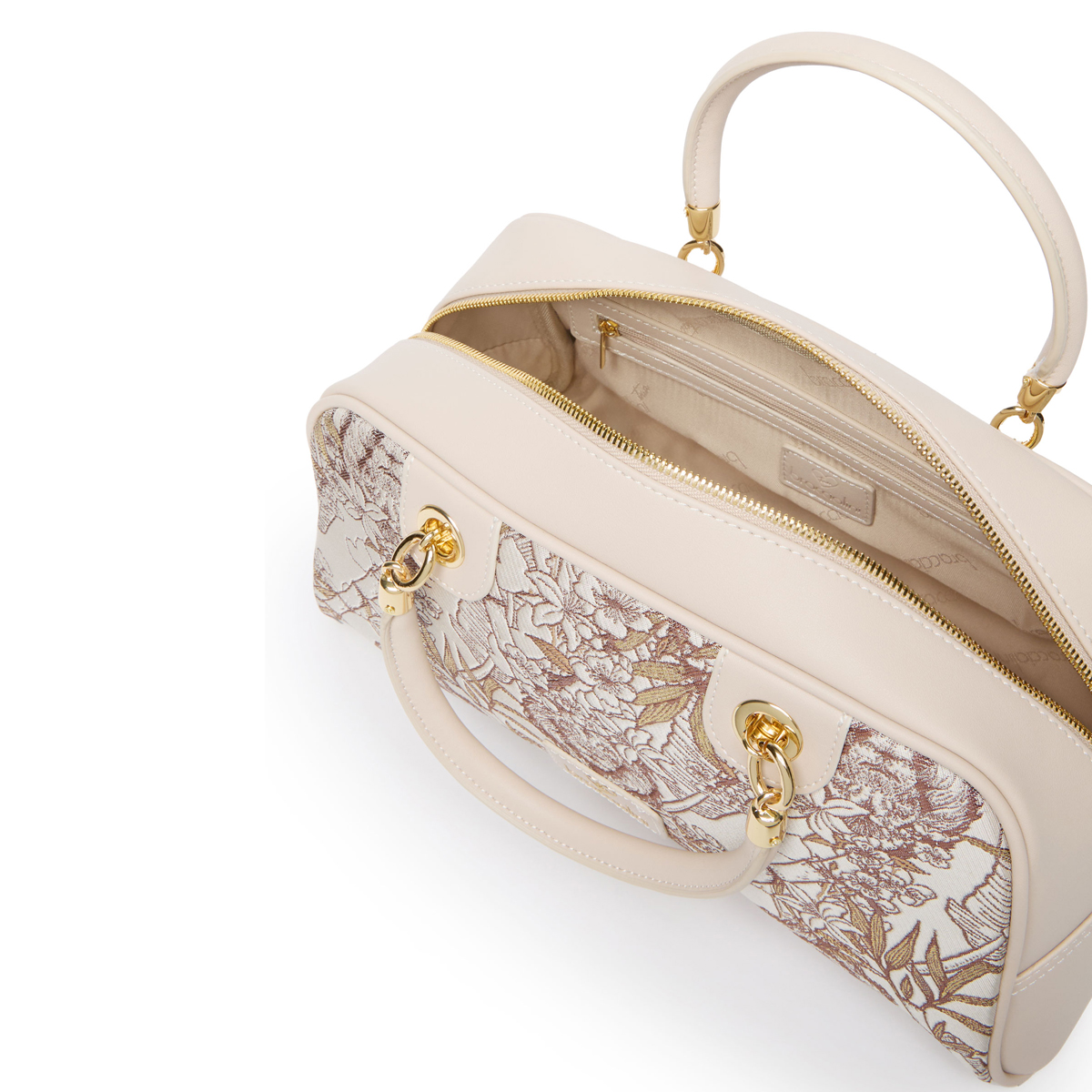 Braccialini Bauletto Jacquard Beige - 3