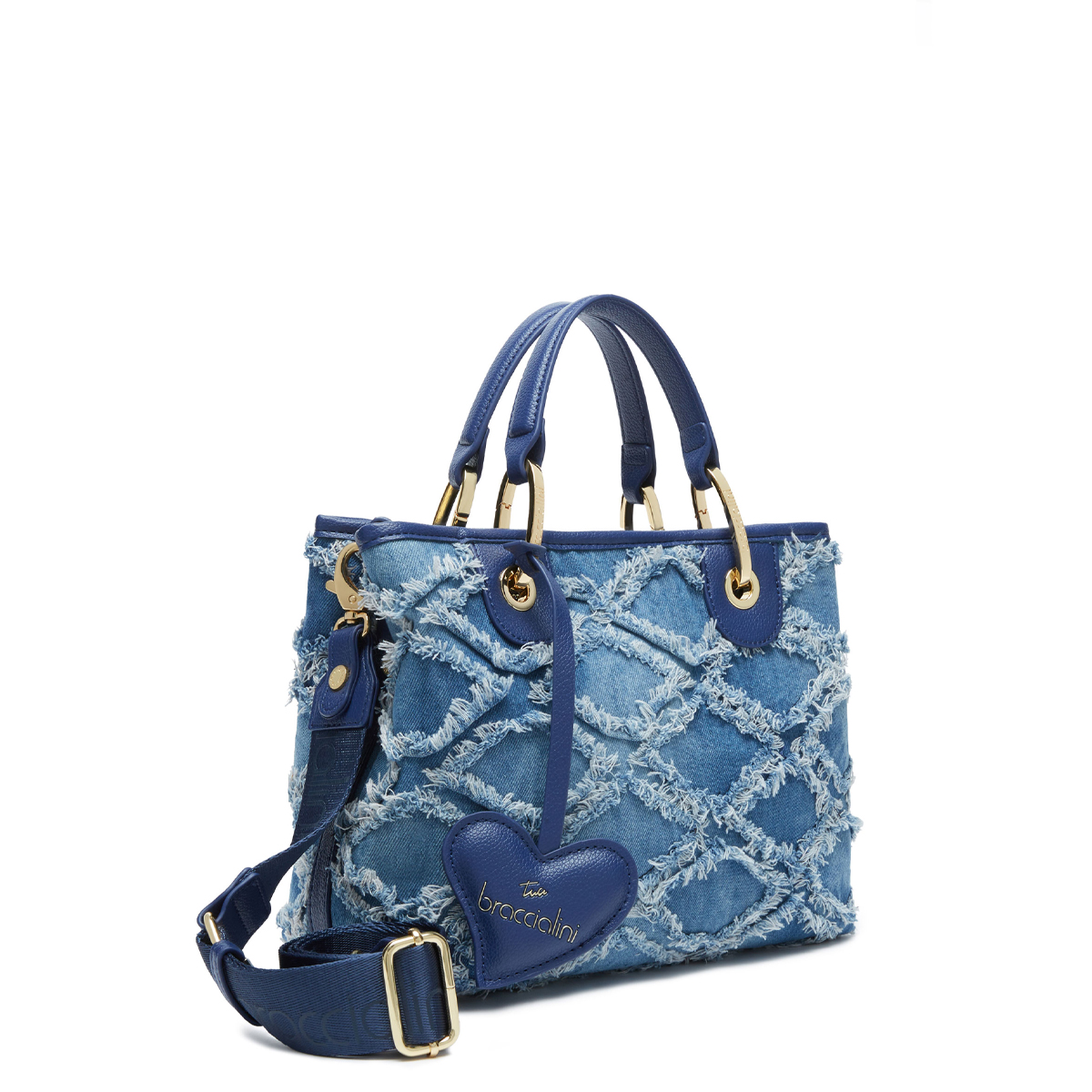 Braccialini Borsa a mano Beth Jeans piccola Blu - 3