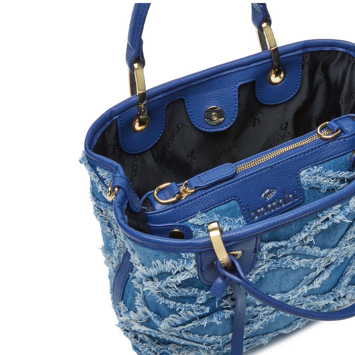 Braccialini Borsa a mano Beth Jeans piccola Blu - 5