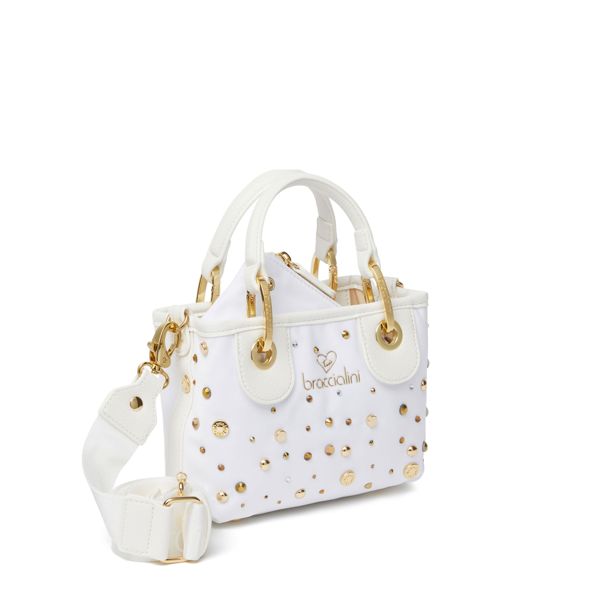 Braccialini Borsa a mano Bethe Strass Bianco - 3 Braccialini Borsa a mano Bethe Strass Bianco - 3
