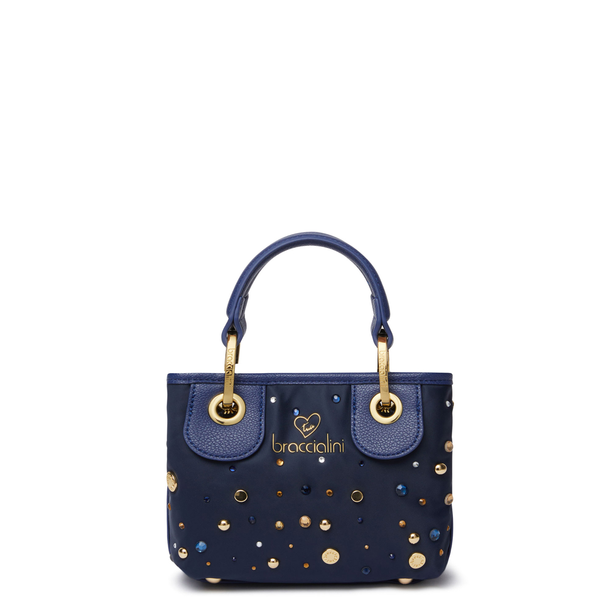 Braccialini Borsa a mano Beth Strass Blu - 1