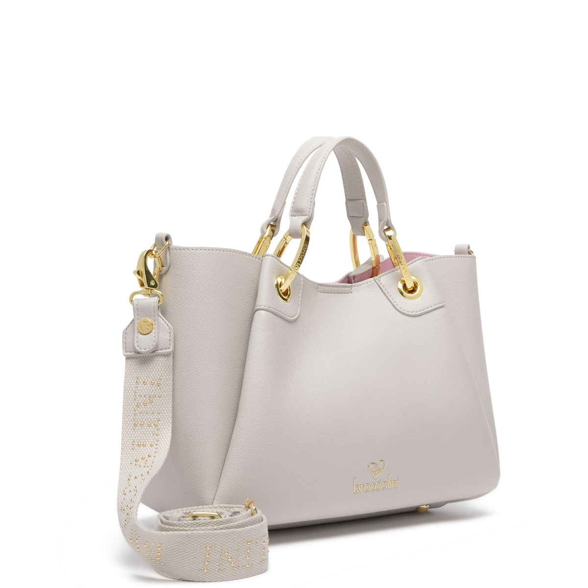 Braccialini Borsa a mano Amy media Grigio - 3 Braccialini Borsa a mano Amy media Grigio - 3