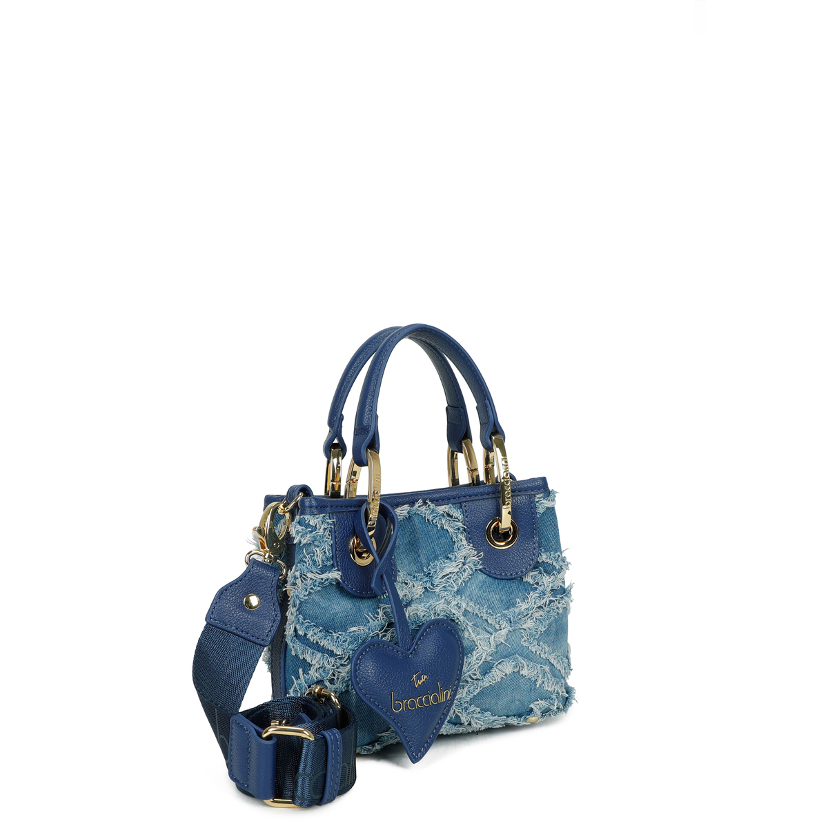 Braccialini Borsa a mano Beth Jeans mini Blu - 2
