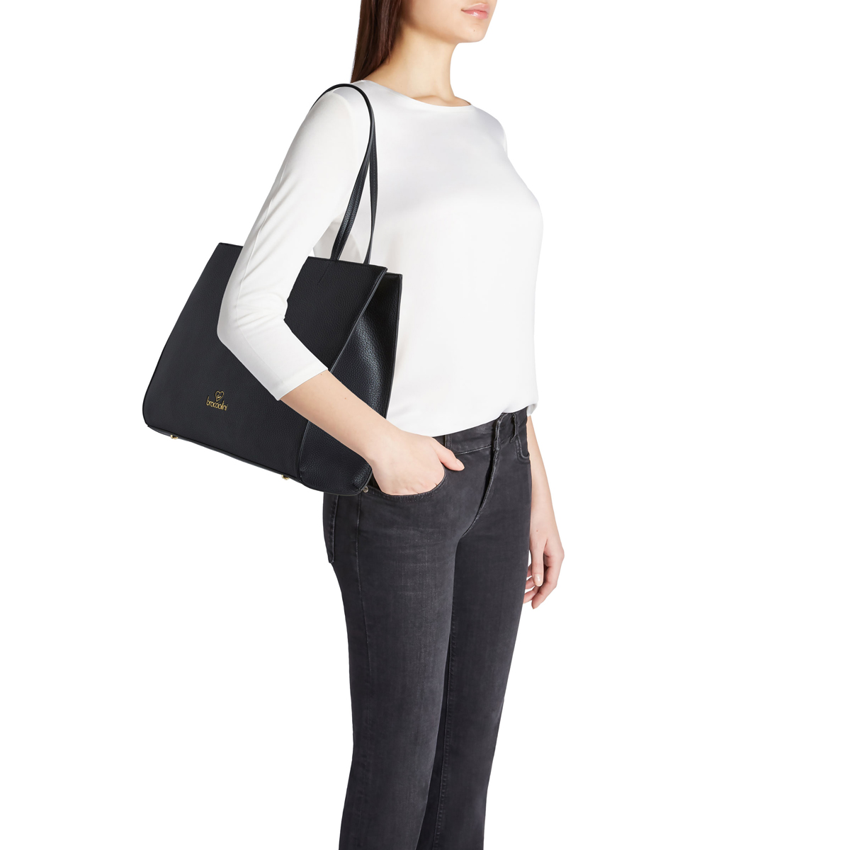 Braccialini Borsa a spalla Meg Nero - 4 Braccialini Borsa a spalla Meg Nero - 4