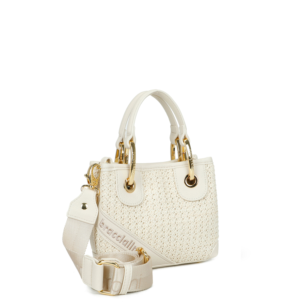 Braccialini Borsa a mano Beth Tricot piccola Bianco - 2