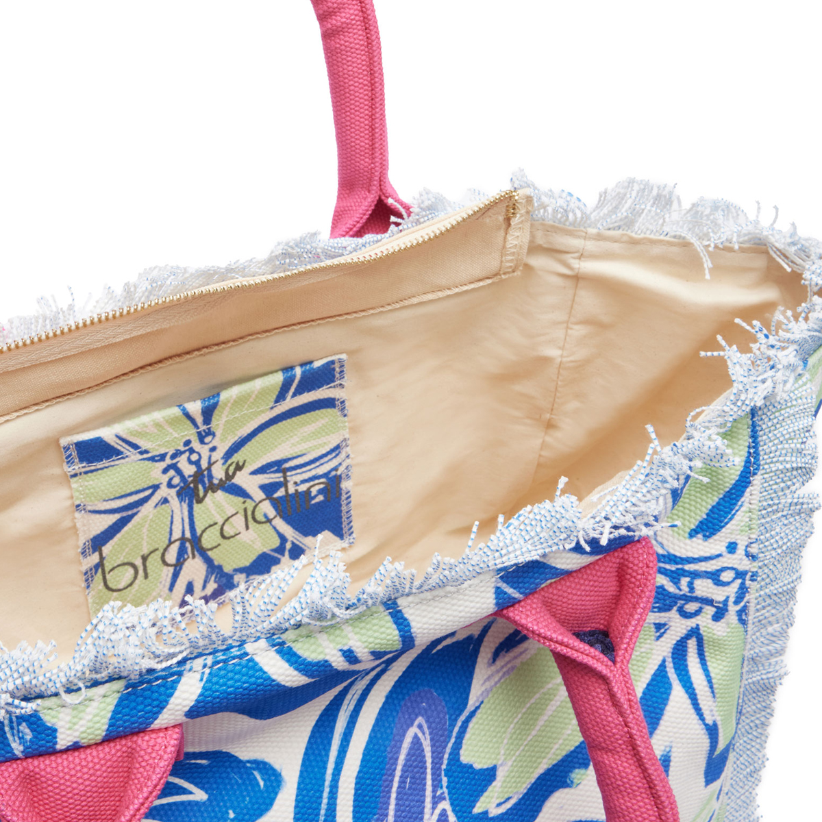 Braccialini Shopper Summer Fiori Blu - 4 Braccialini Shopper Summer Fiori Blu - 4