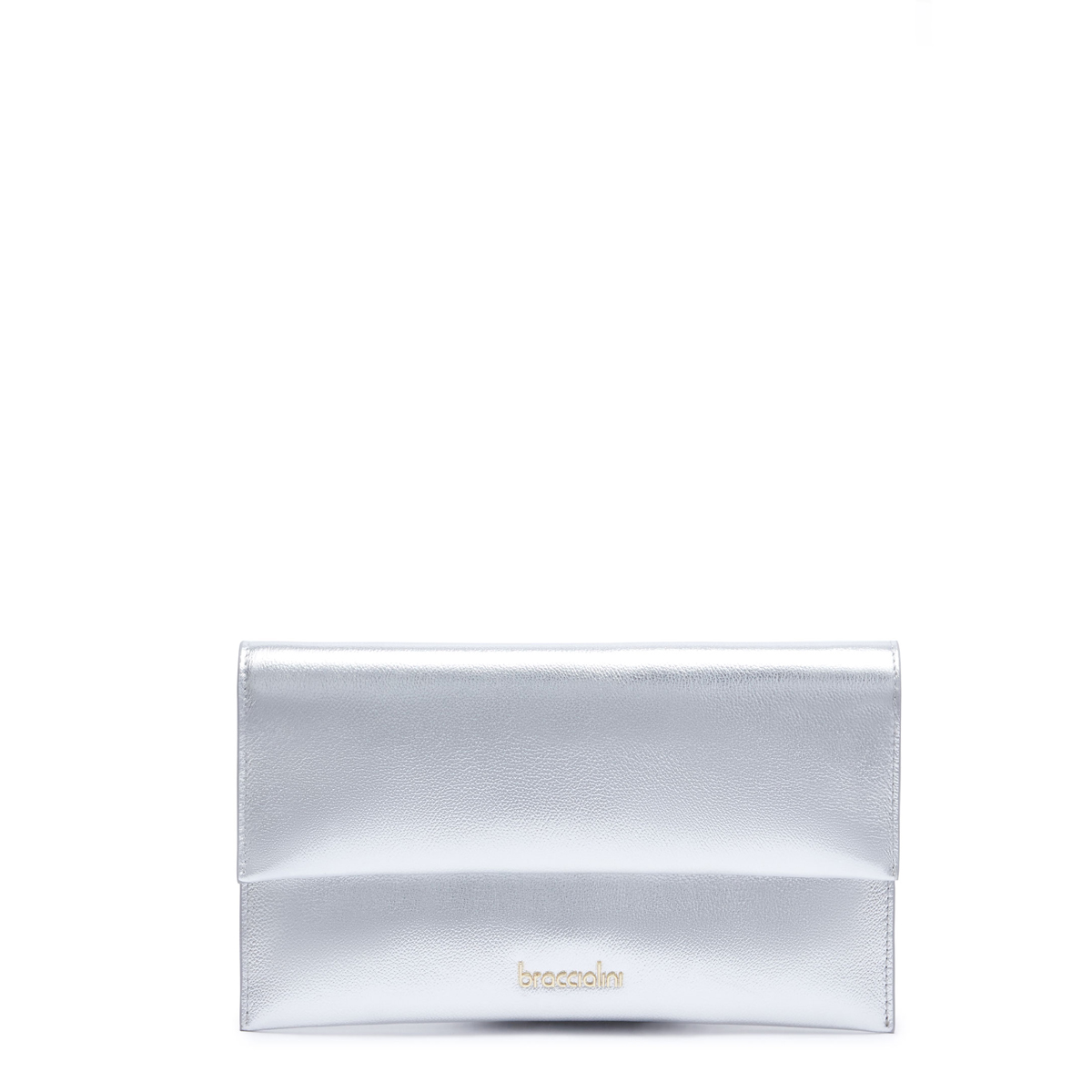 Braccialini Pochette Jinny Leather Argento - 1 Braccialini Pochette Jinny Leather Argento - 1