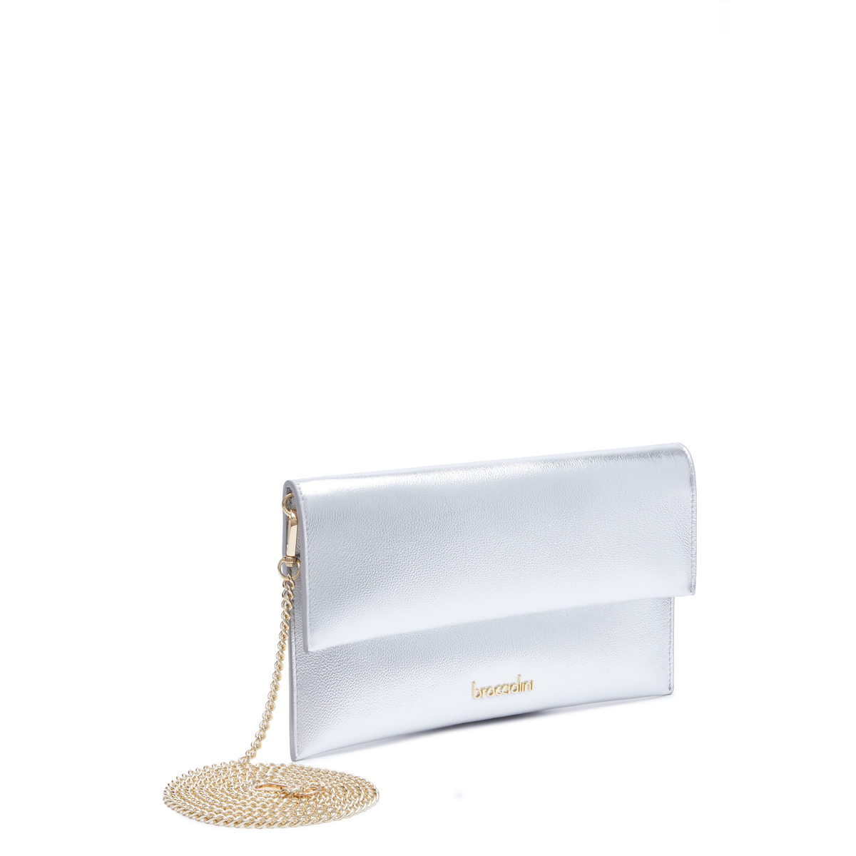 Braccialini Pochette Jinny Leather Argento - 2 Braccialini Pochette Jinny Leather Argento - 2